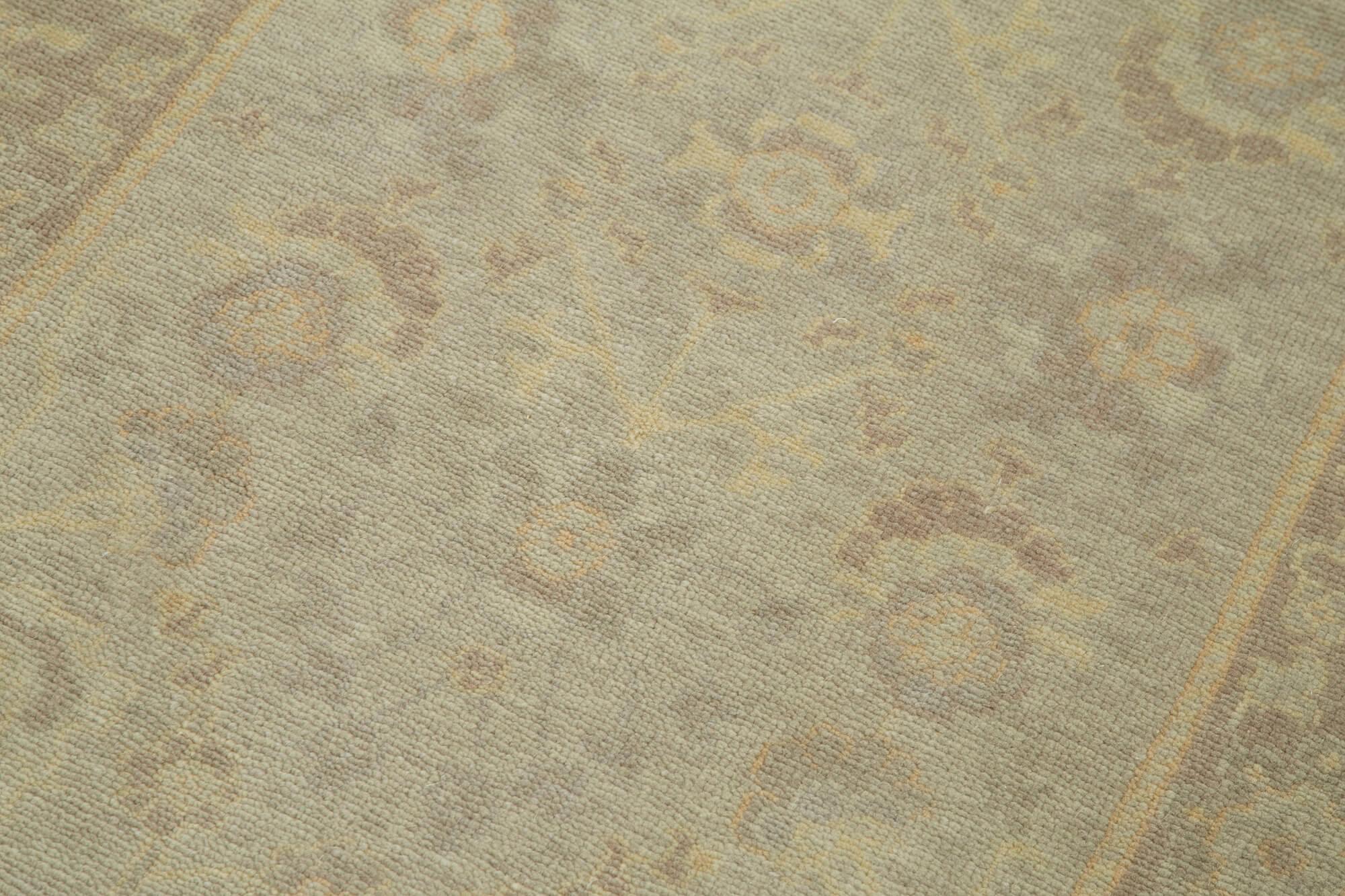 3 x 12 Beige Oushak Runner Rug - 3577