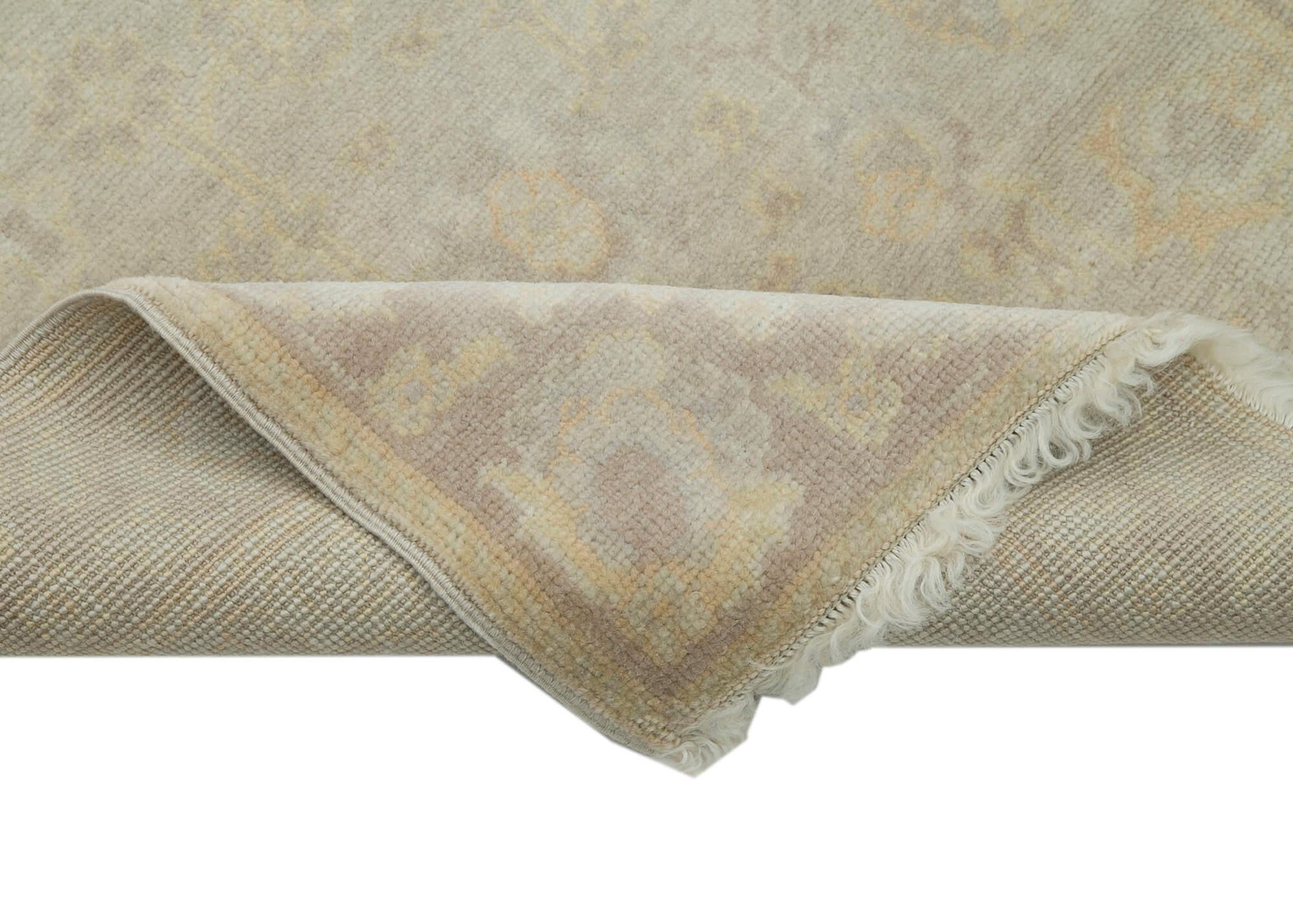 3 x 12 Beige Oushak Runner Rug - 3577