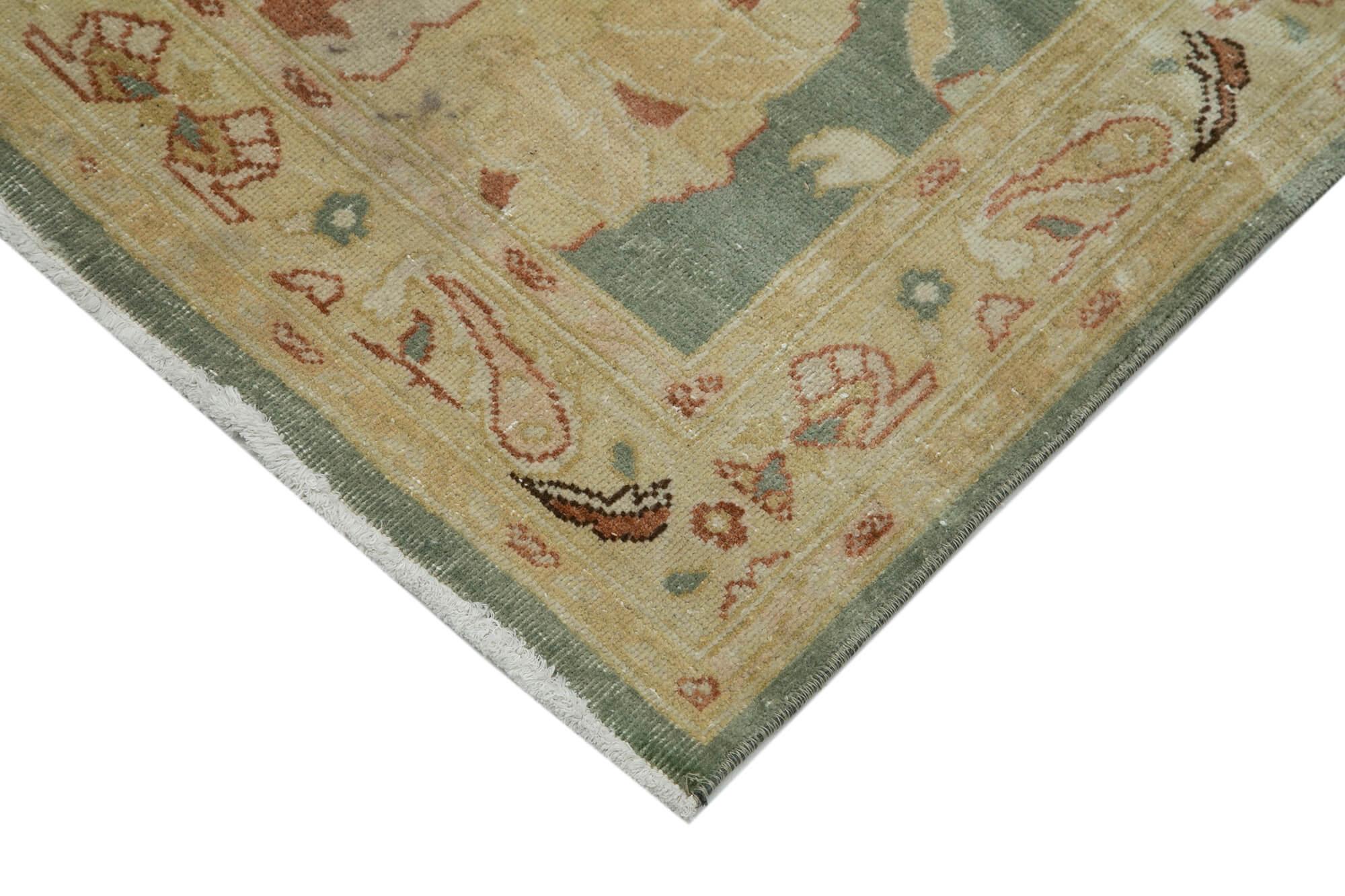 3 x 12 Beige Oushak Runner Rug - 3581