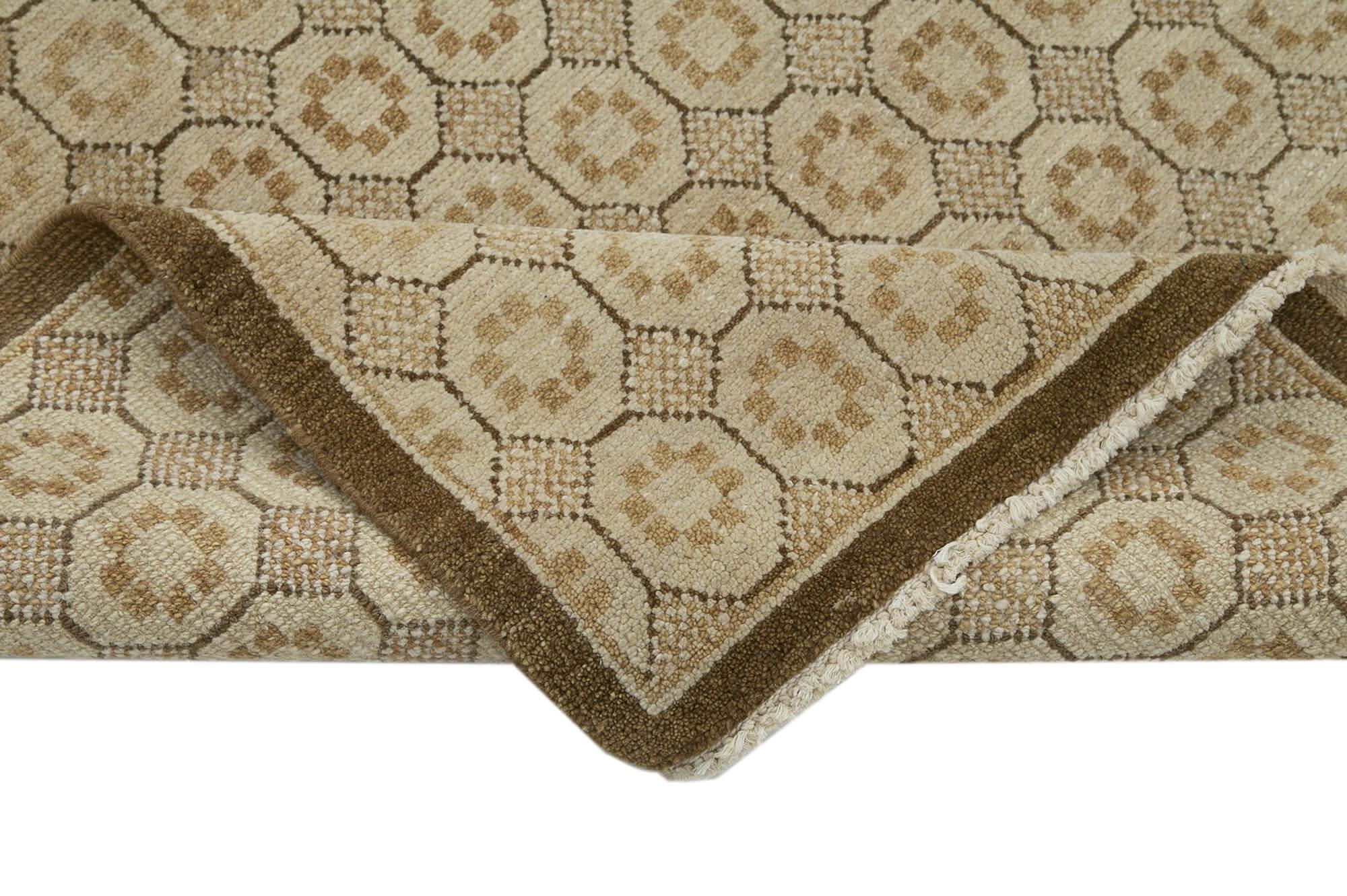 3 x 10 Beige Oushak Runner Rug - 3582