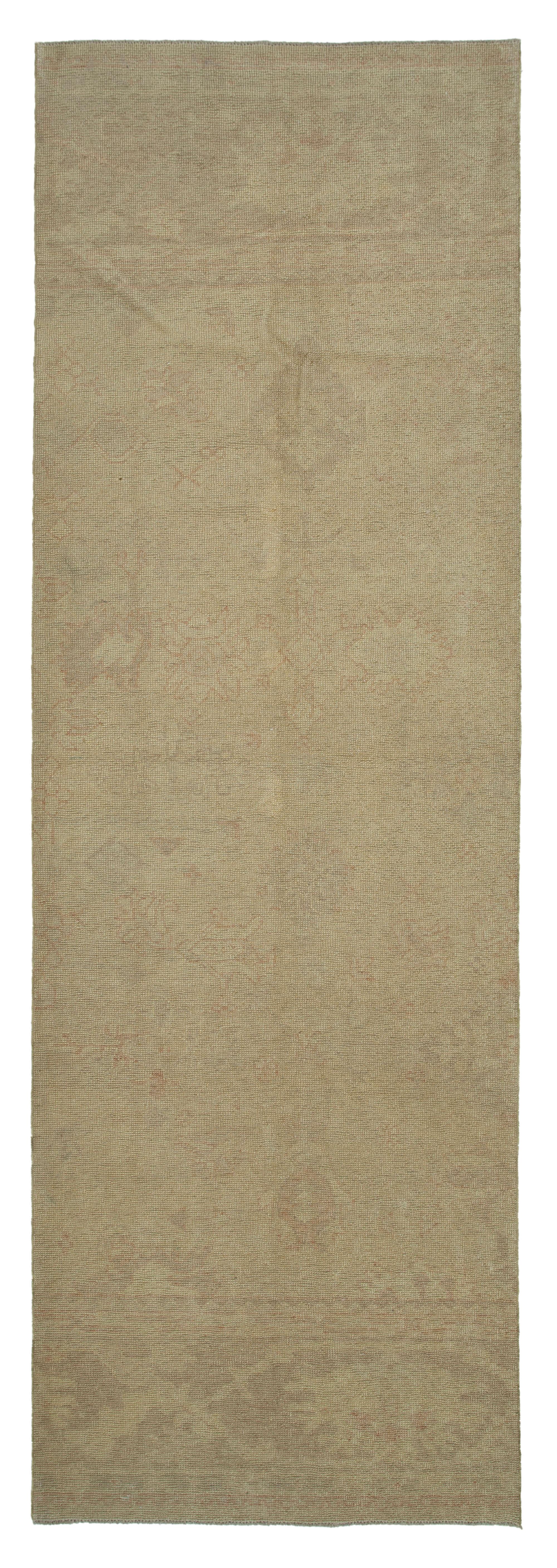 4 x 12 Beige Oushak Runner Rug - 3583