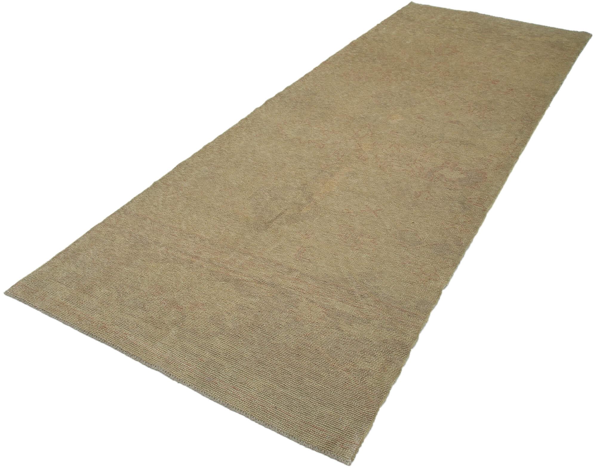 4 x 12 Beige Oushak Runner Rug - 3583