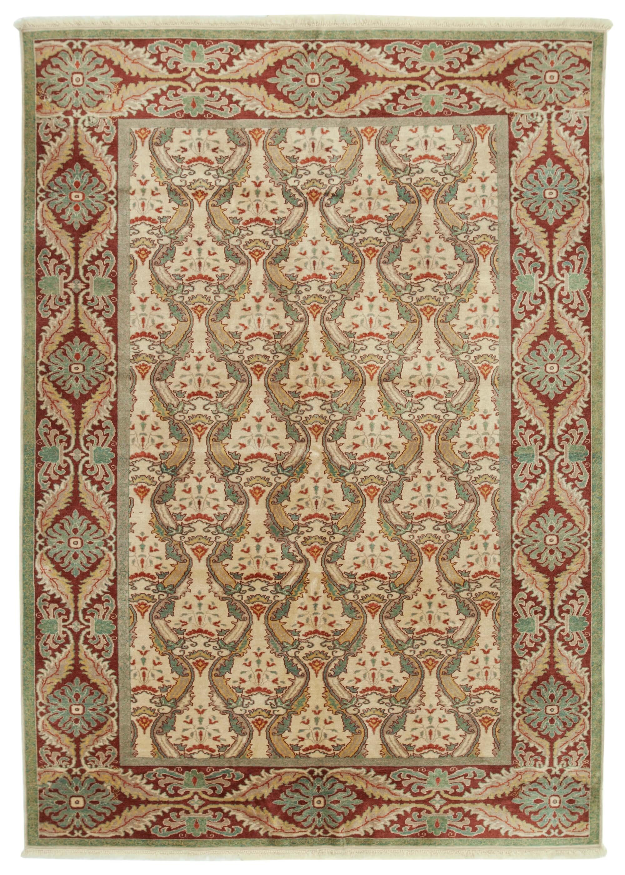 6 x 9 Beige Oushak Rug - 3586