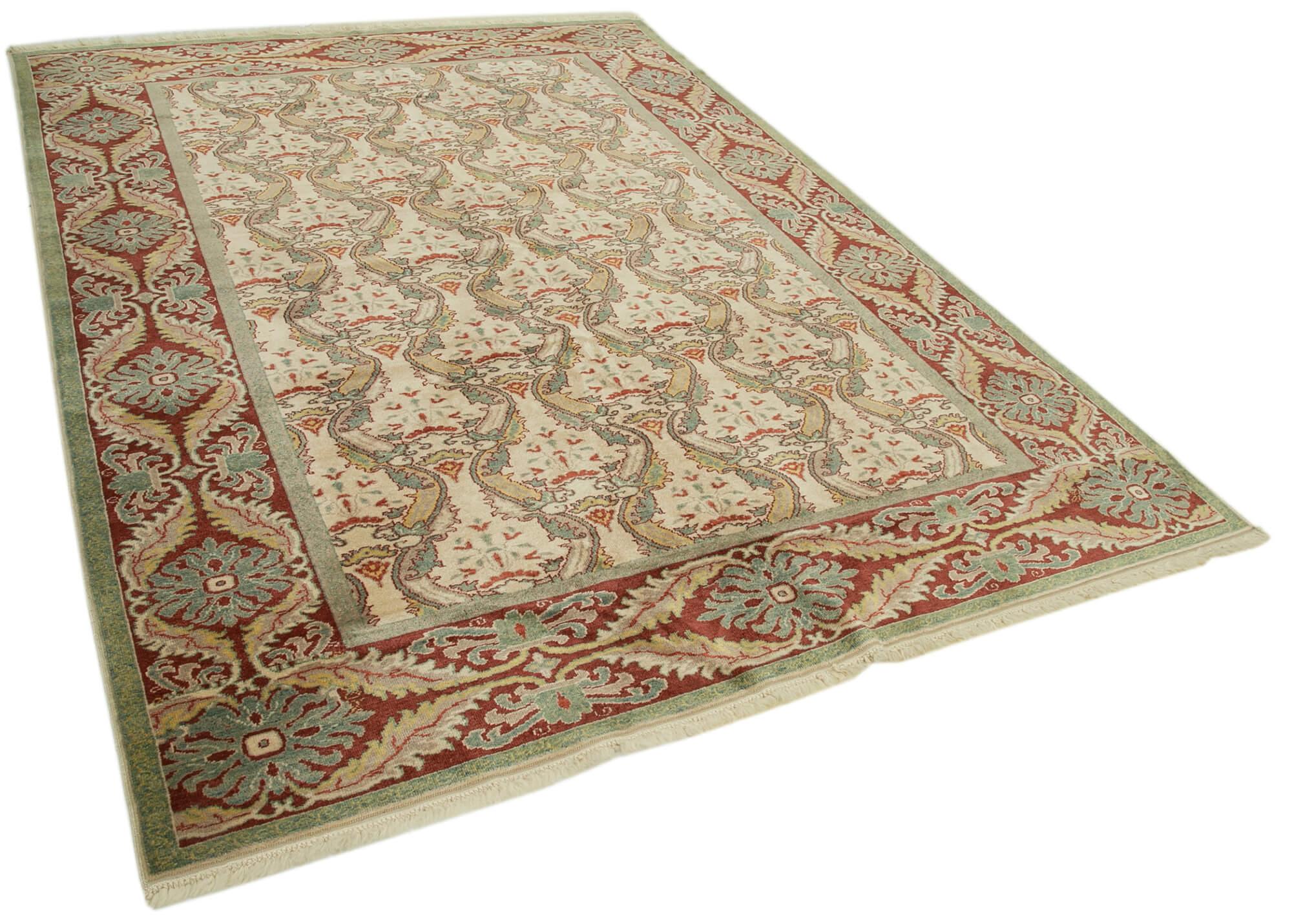 6 x 9 Beige Oushak Rug - 3586