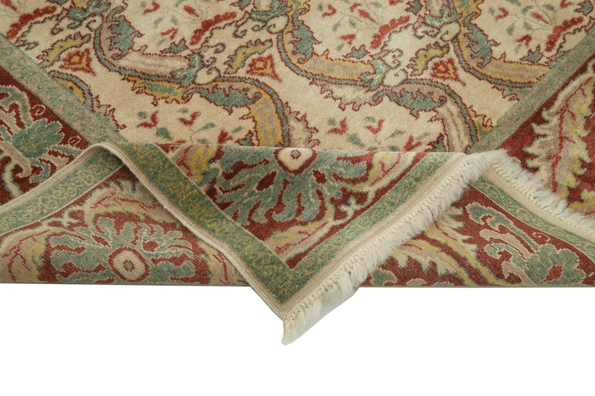 6 x 9 Beige Oushak Rug - 3586