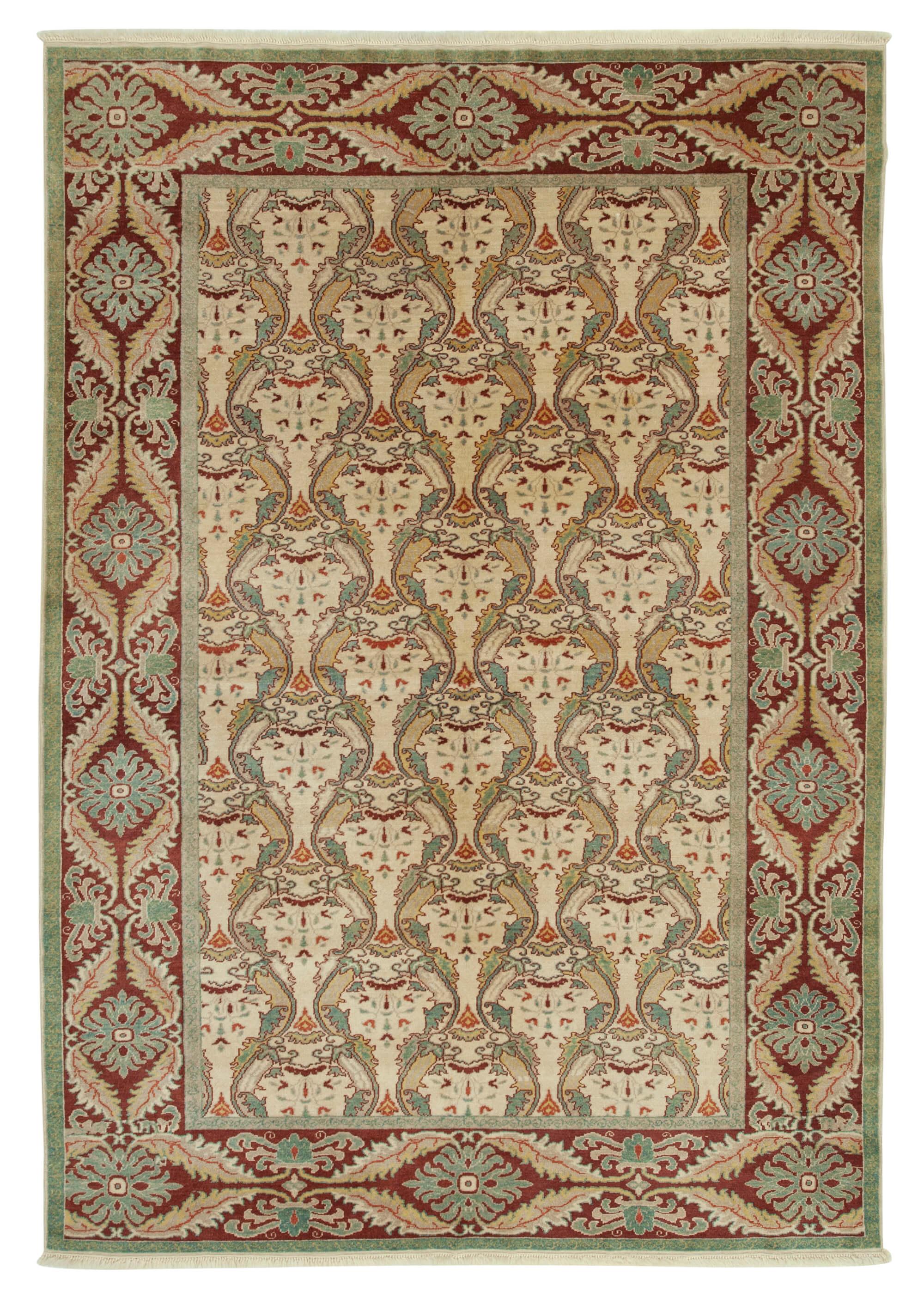 6 x 9 Beige Oushak Rug - 3587