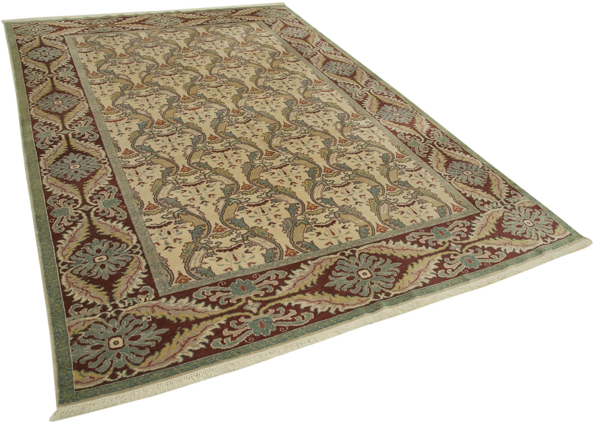 6 x 9 Beige Oushak Rug - 3587