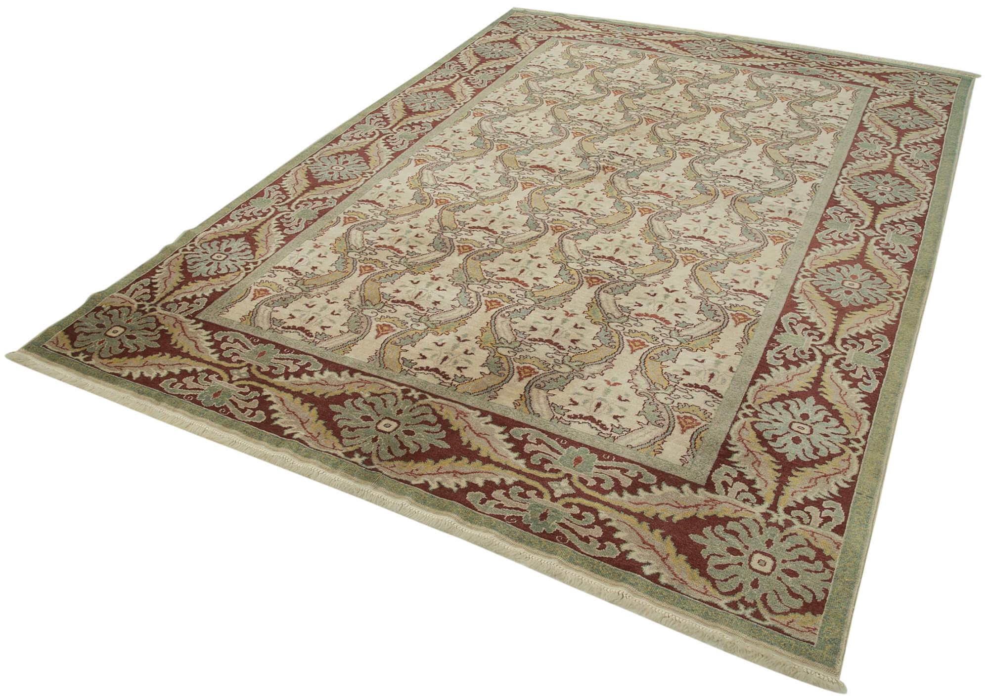 6 x 9 Beige Oushak Rug - 3587