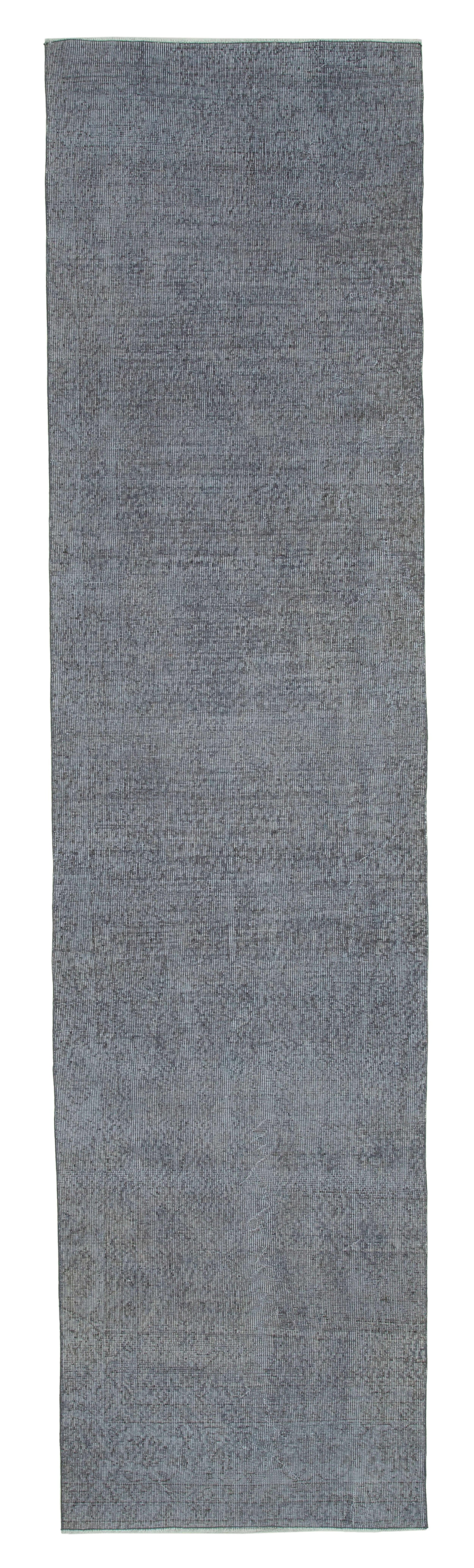 3 x 12 Grey Overdyed Runner Rug - 3605