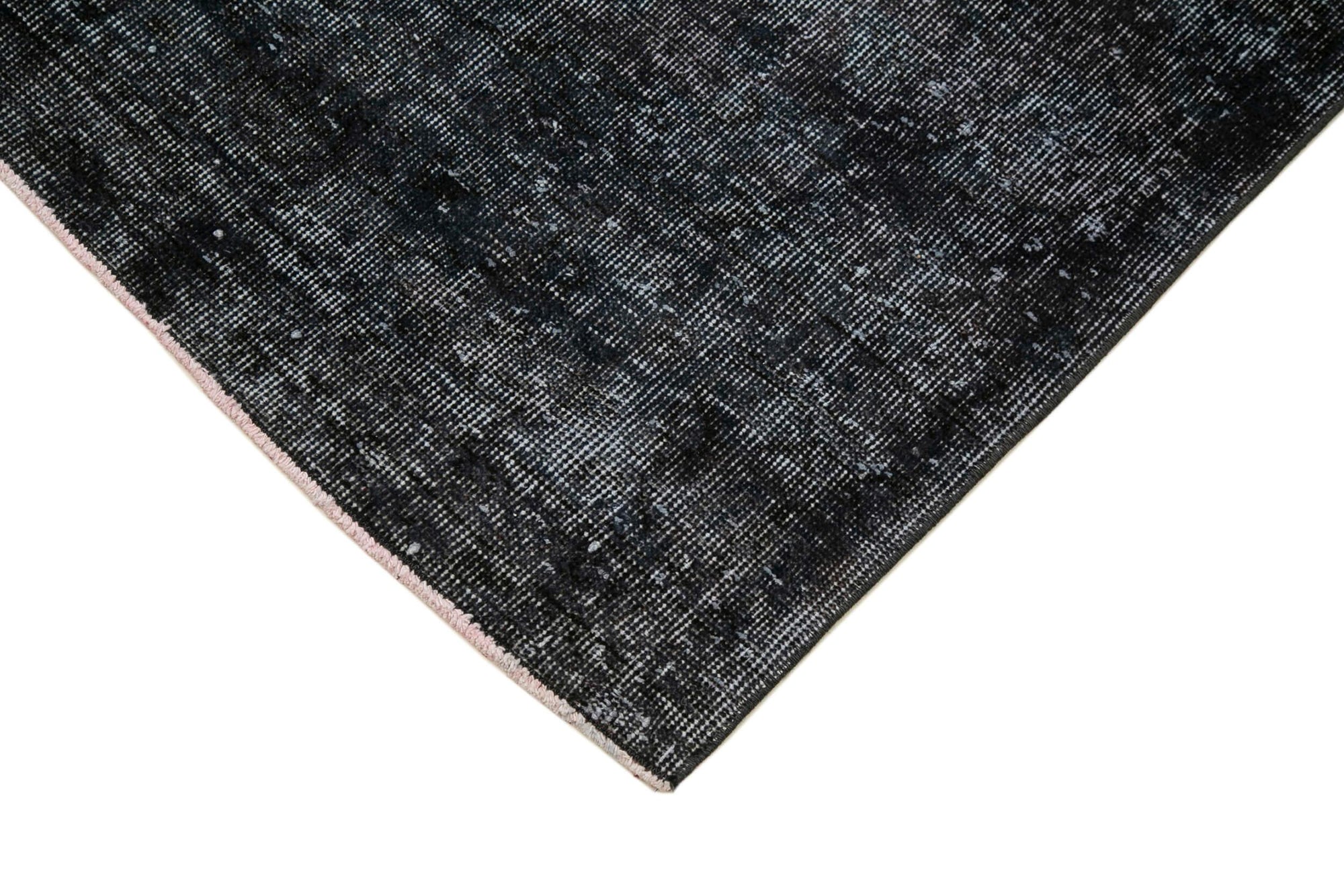 3 x 11 Black Overdyed Runner Rug - 3607