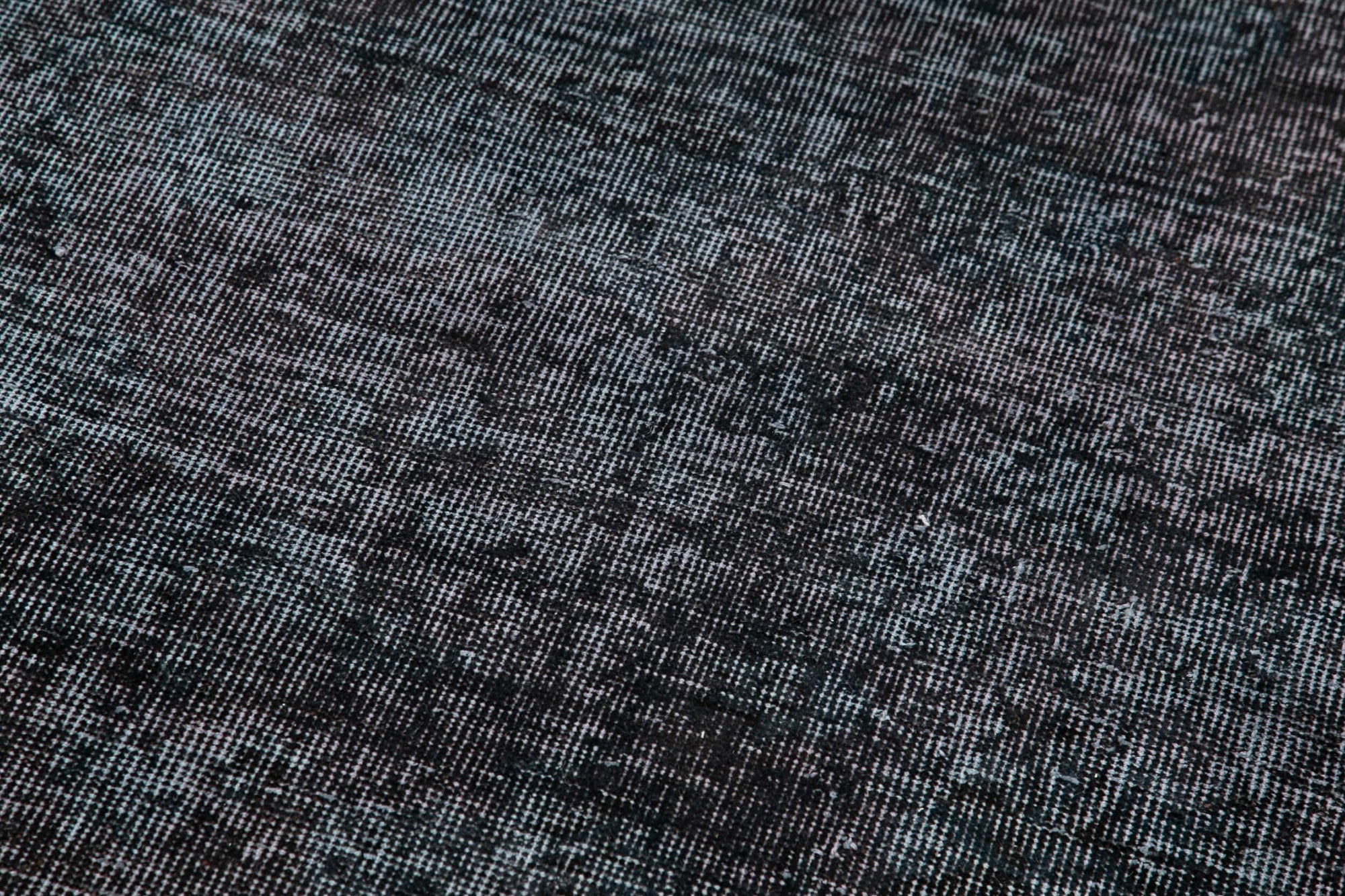 3 x 11 Black Overdyed Runner Rug - 3607