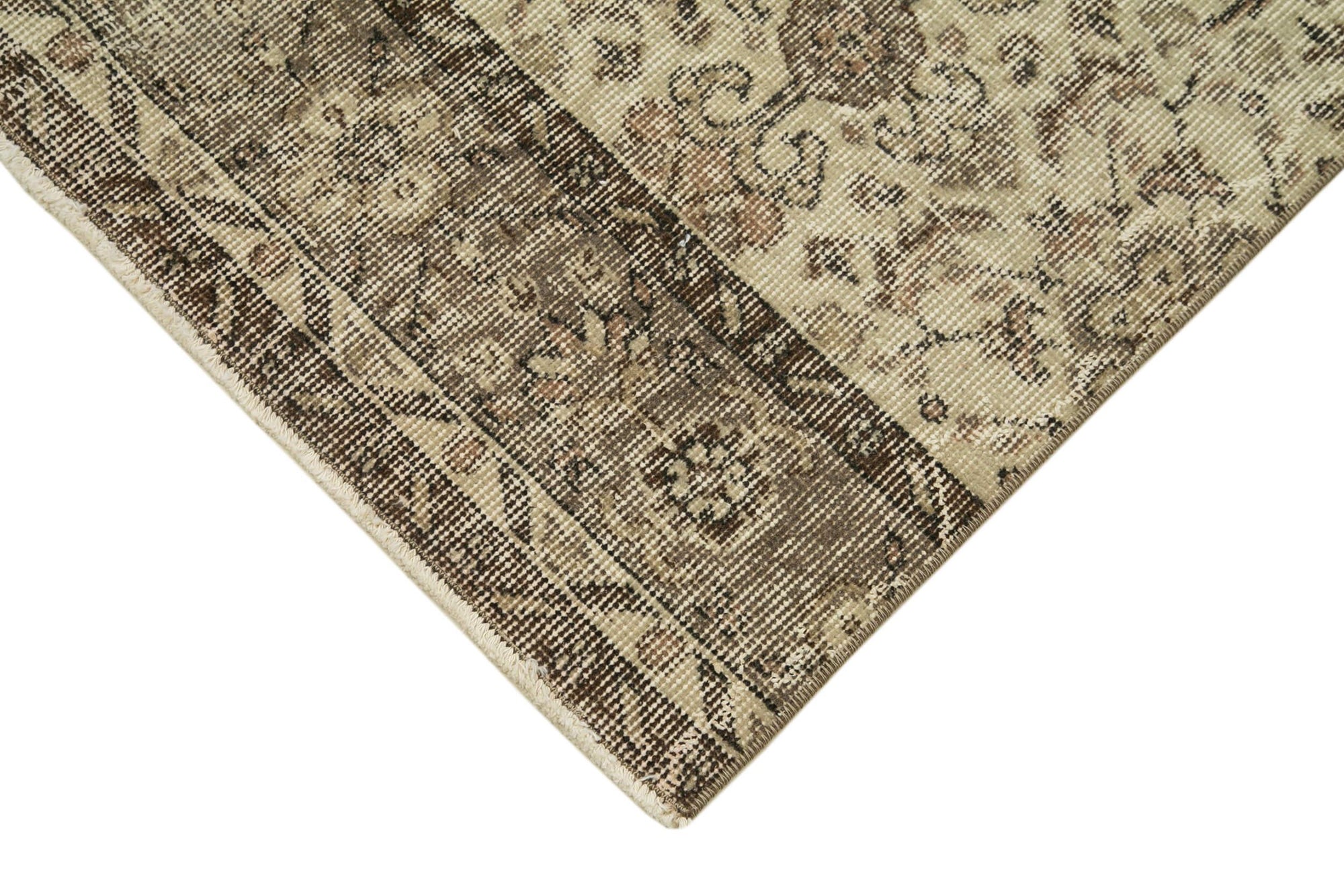 3 x 10 Beige Overdyed Runner Rug - 3610