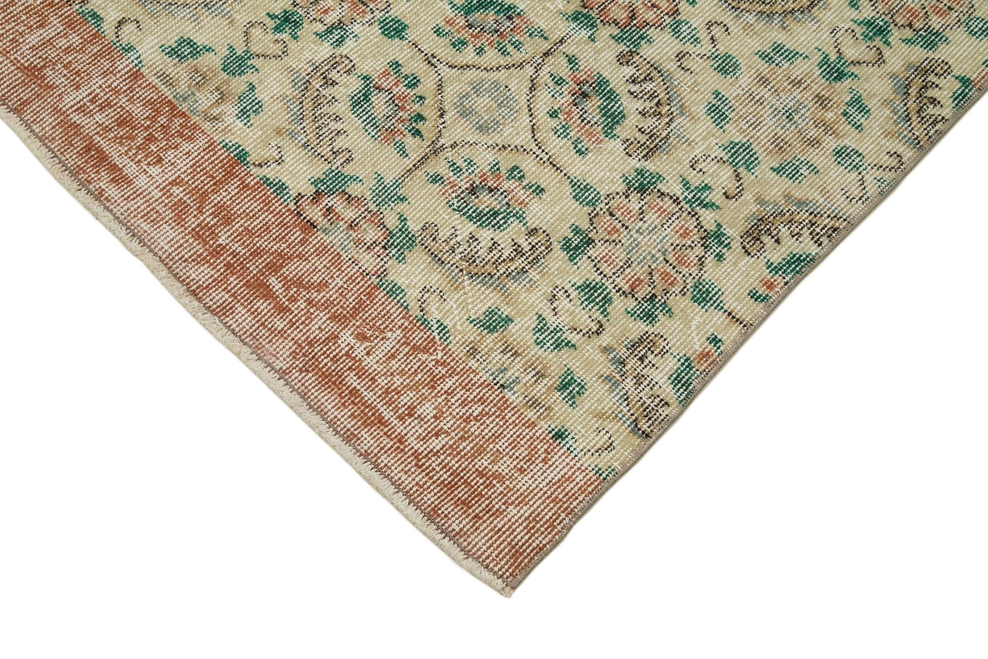 3 x 10 Beige Overdyed Runner Rug - 3613