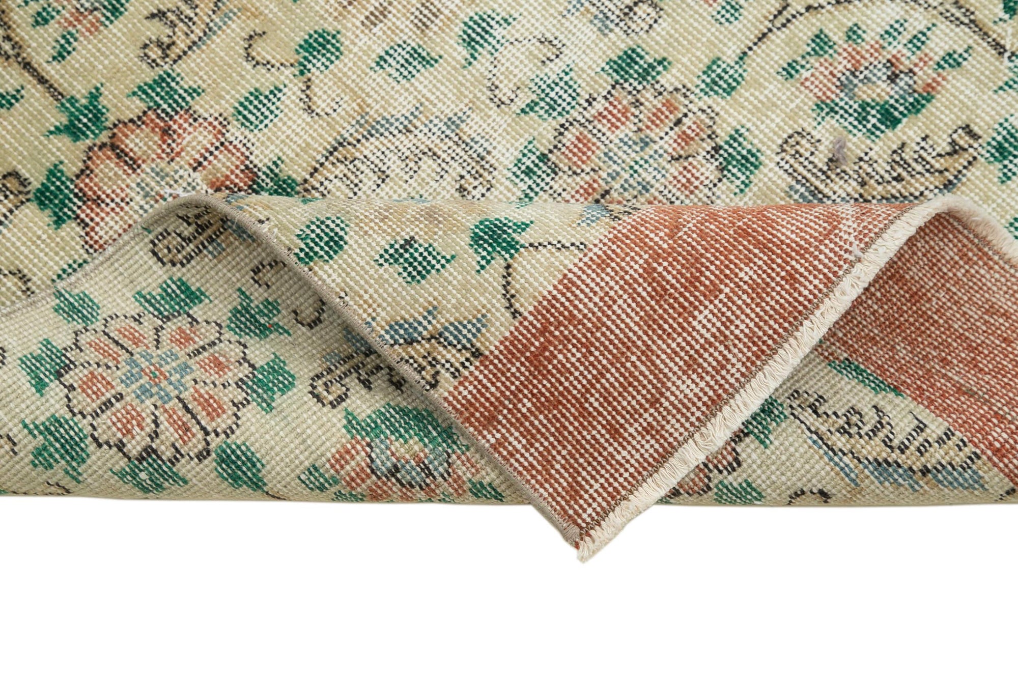 3 x 10 Beige Overdyed Runner Rug - 3613