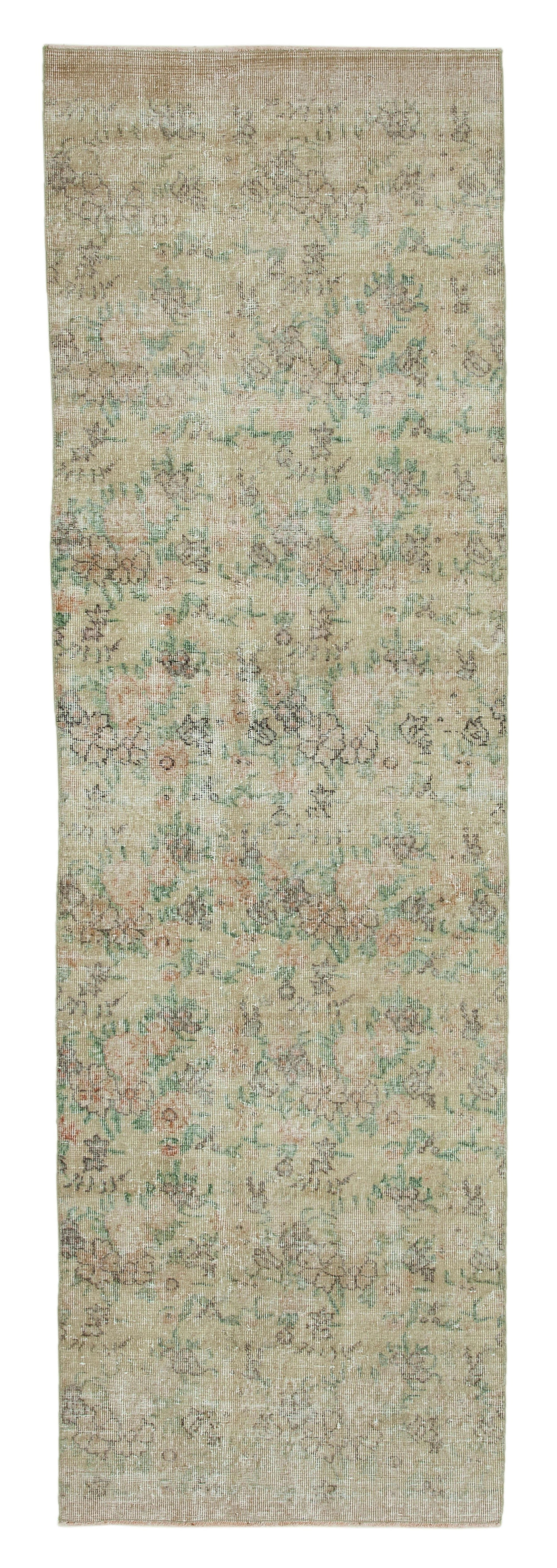 3 x 10 Beige Overdyed Runner Rug - 3616