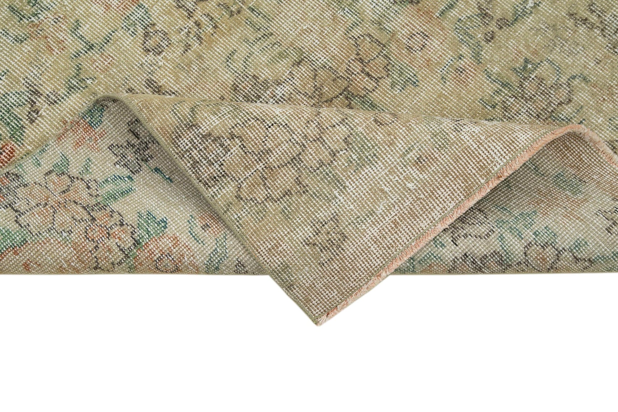 3 x 10 Beige Overdyed Runner Rug - 3616