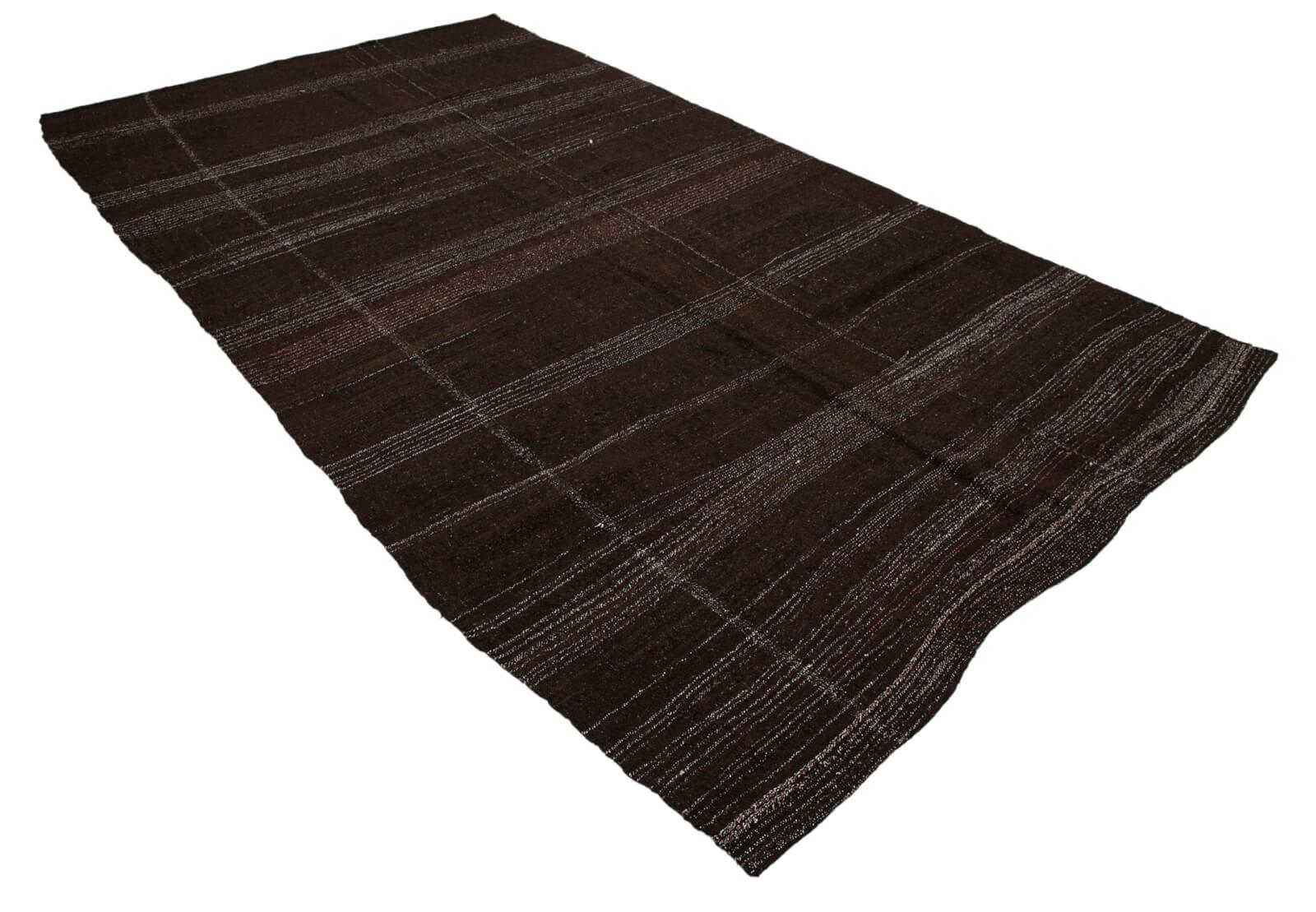 6 x 10 Brown Vintage Turkish Kilim Rug - 3622