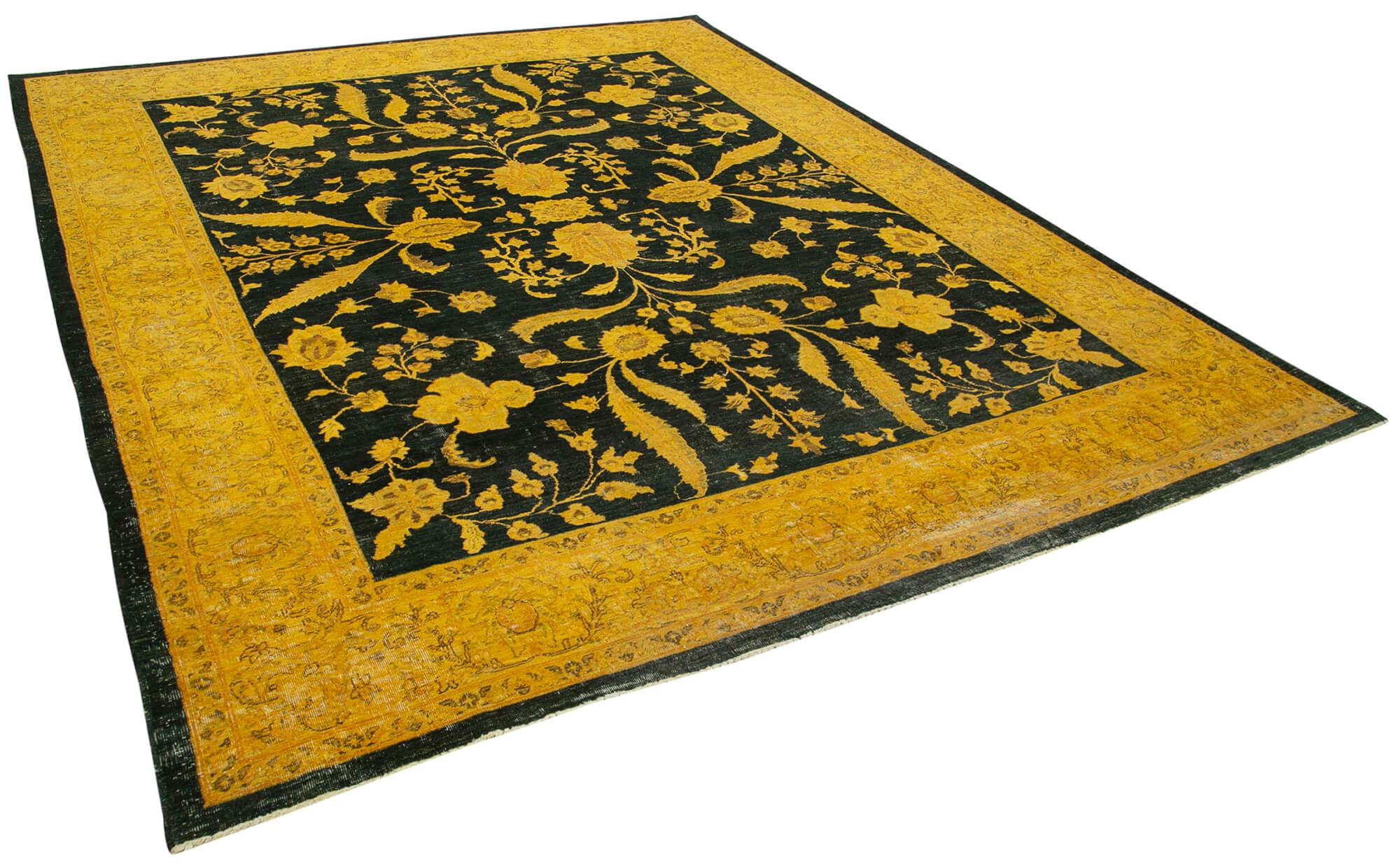 9 x 11 Yellow Oushak Rug - 3623