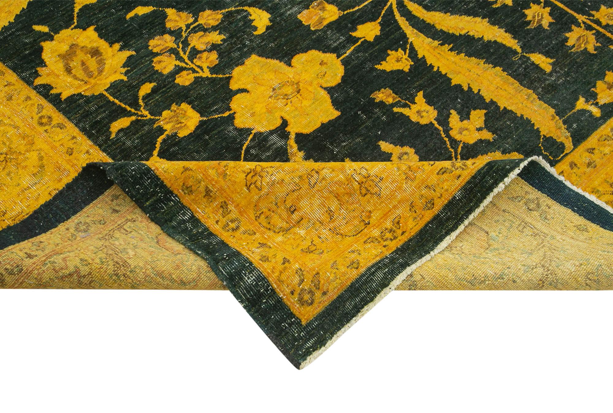 9 x 11 Yellow Oushak Rug - 3623