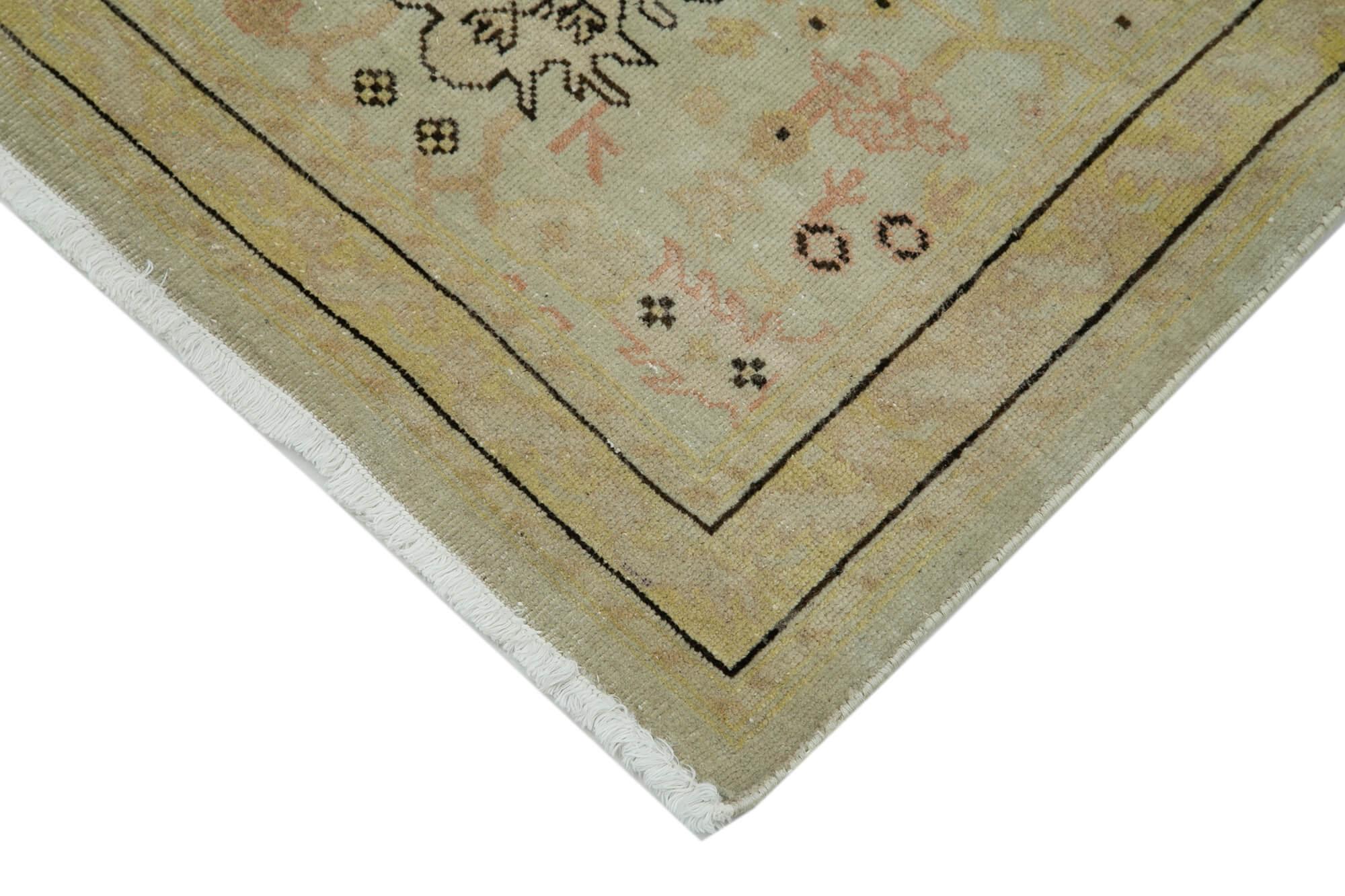 3 x 12 Beige Oushak Runner Rug - 3628