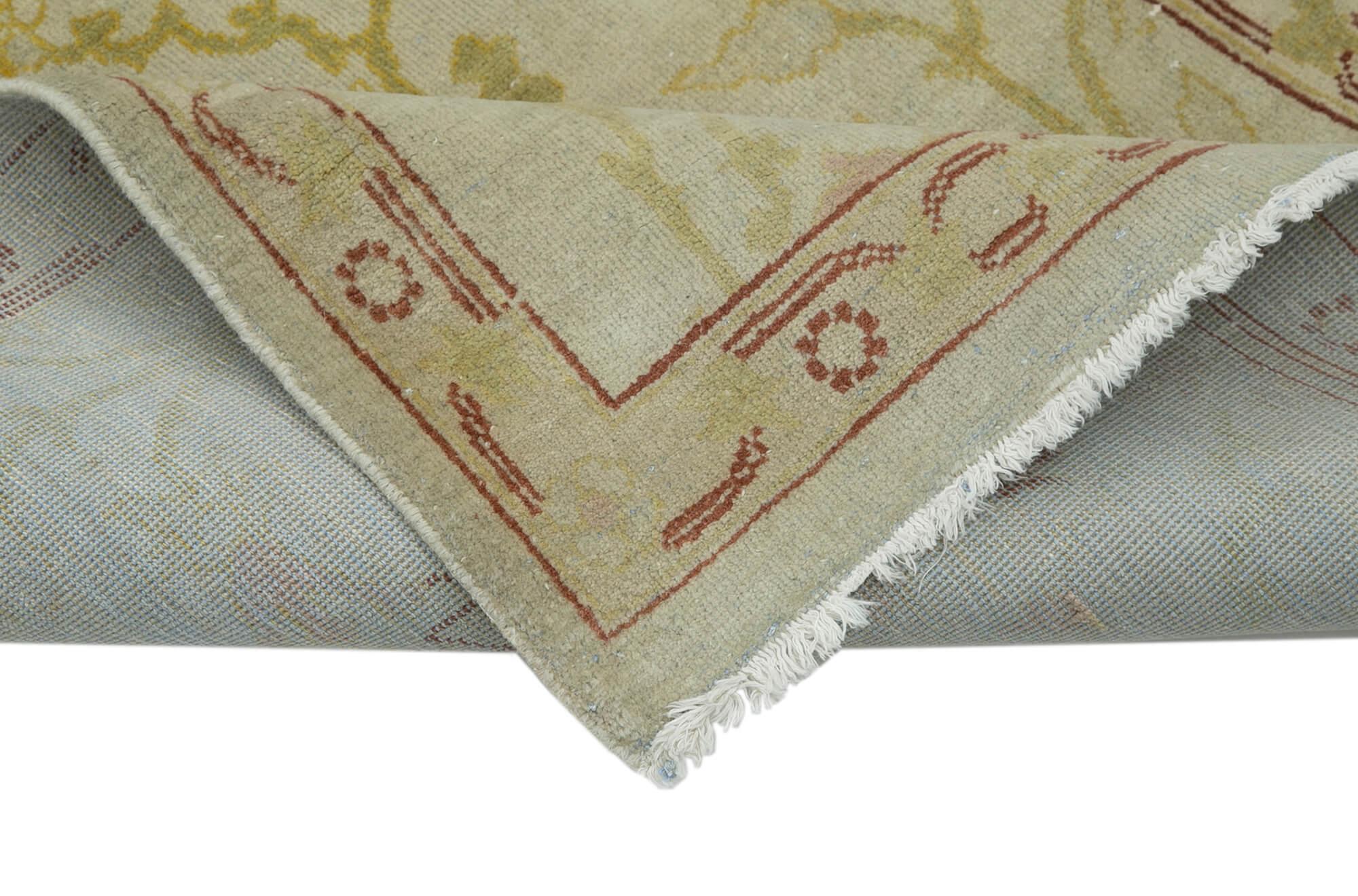 3 x 11 Beige Oushak Runner Rug - 3629