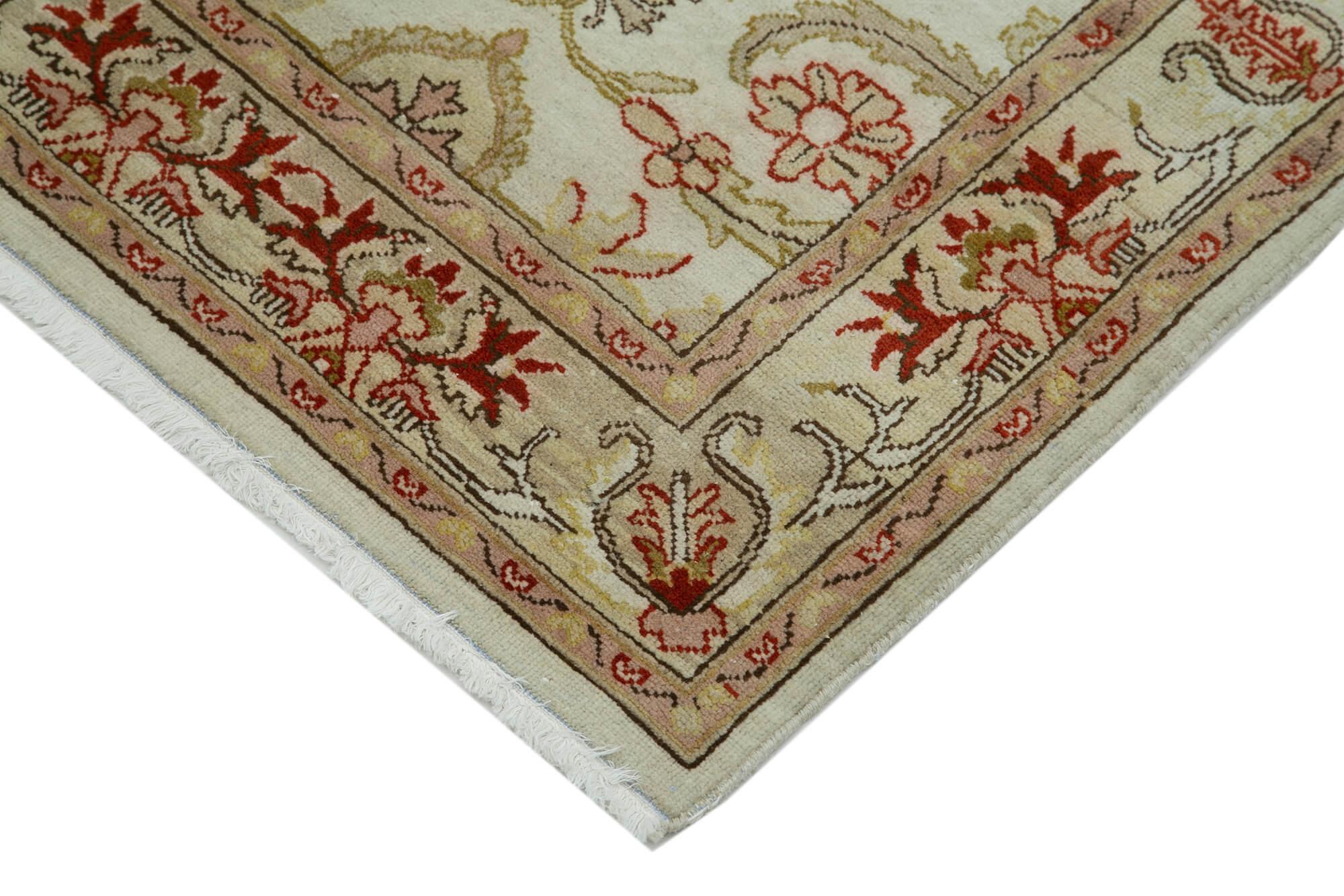 2 x 14 Beige Oushak Runner Rug - 3631