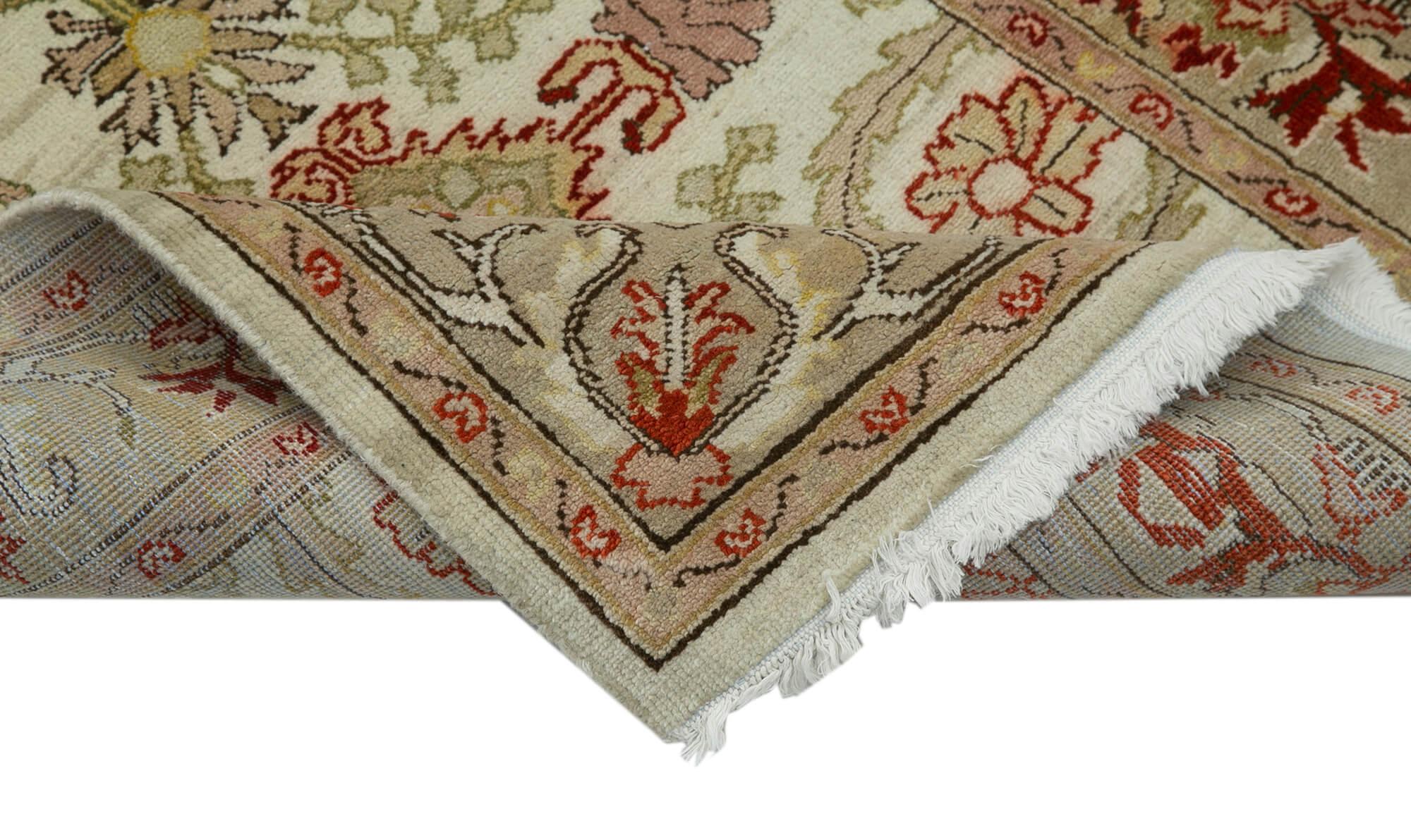 2 x 14 Beige Oushak Runner Rug - 3631