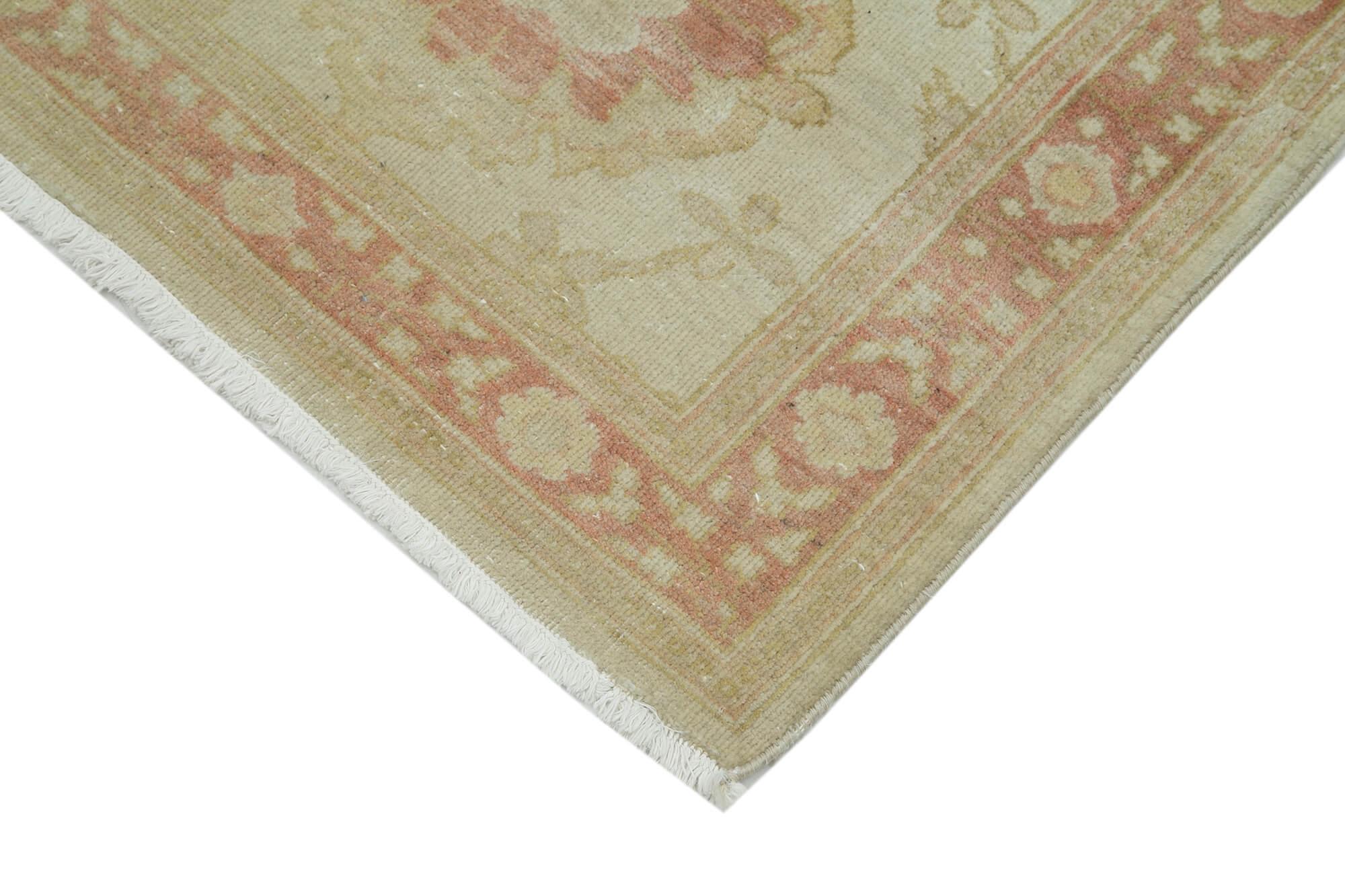 2 x 13 Beige Oushak Runner Rug - 3635