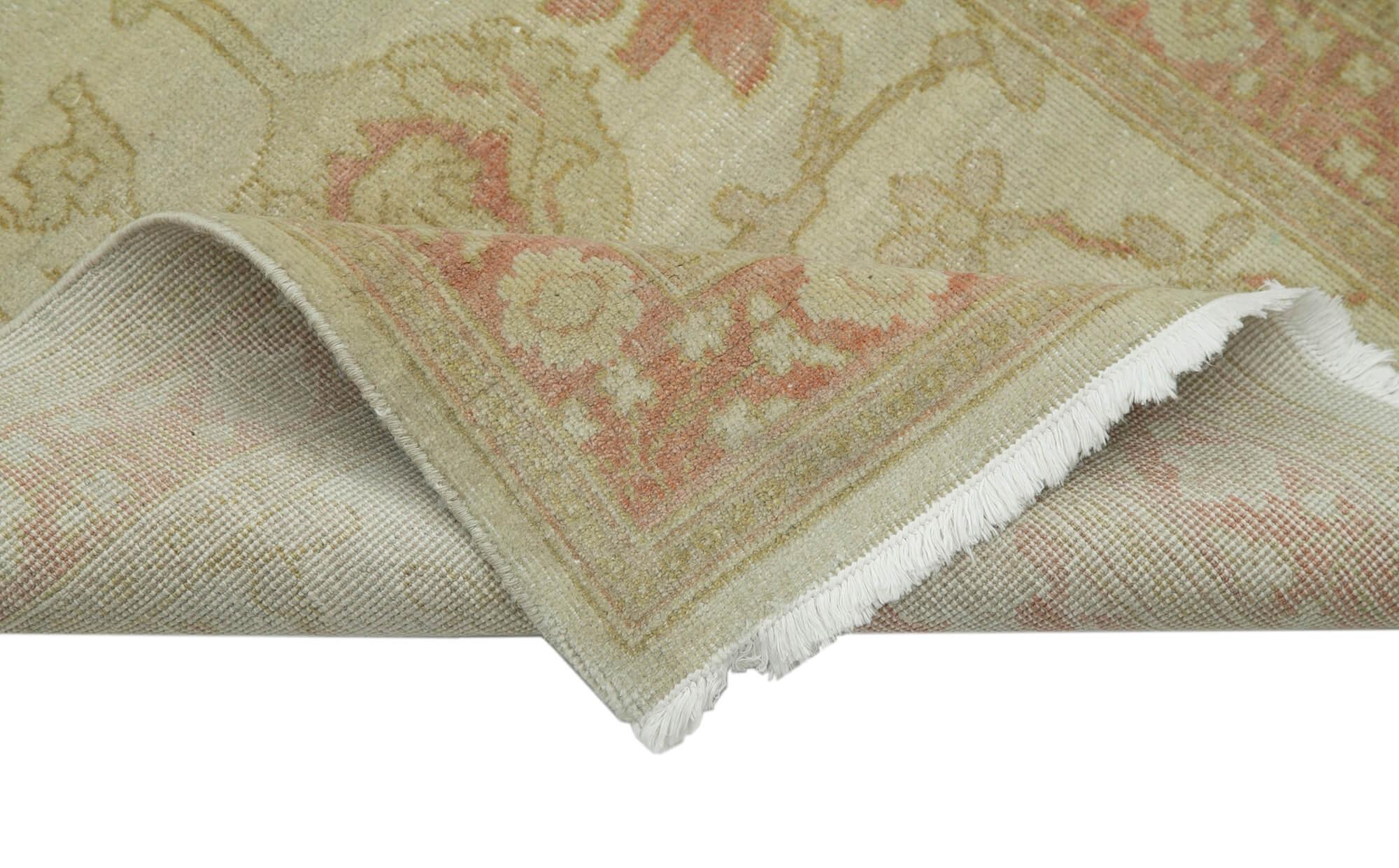 2 x 13 Beige Oushak Runner Rug - 3635