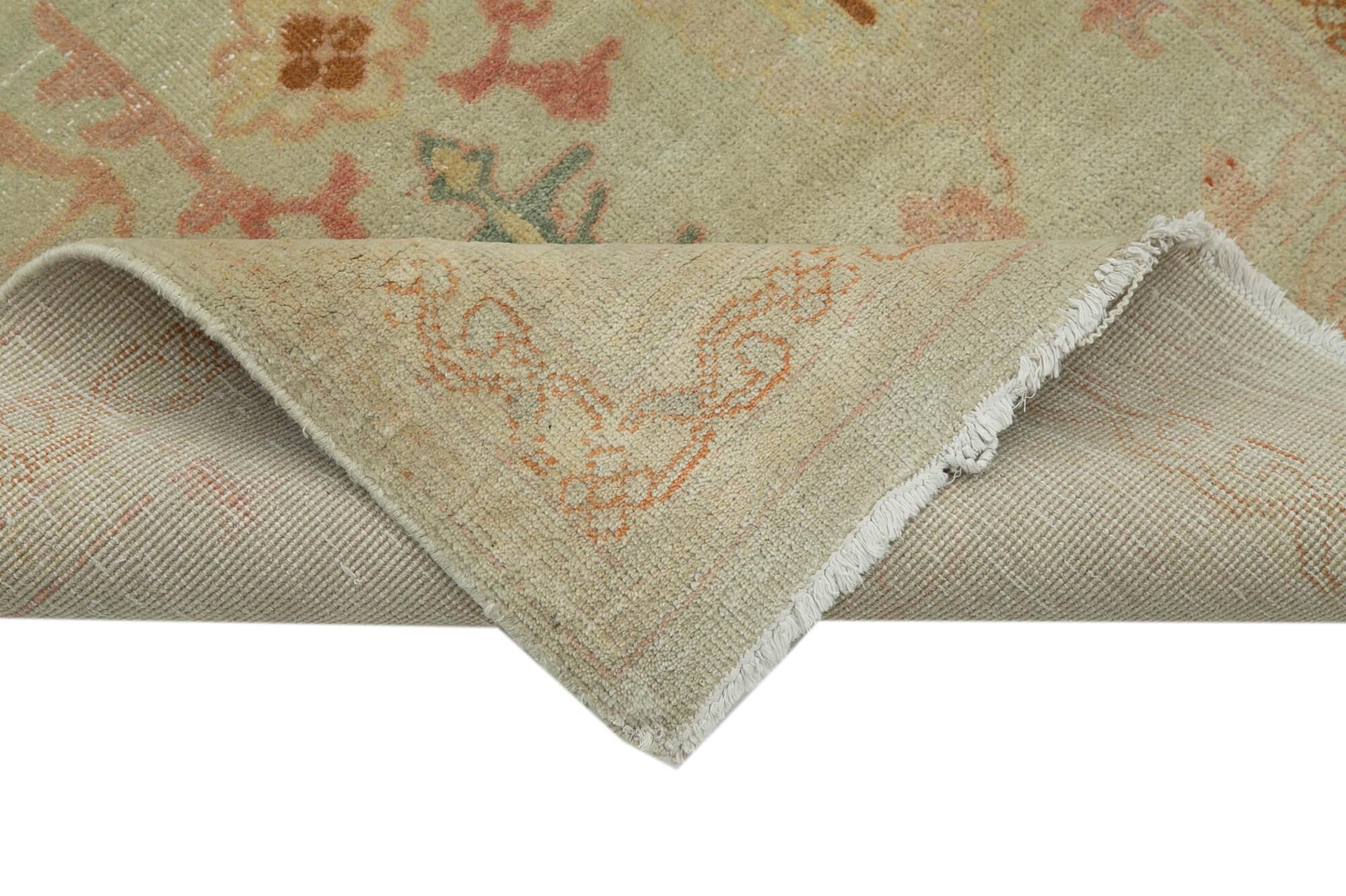 3 x 12 Beige Oushak Runner Rug - 3636