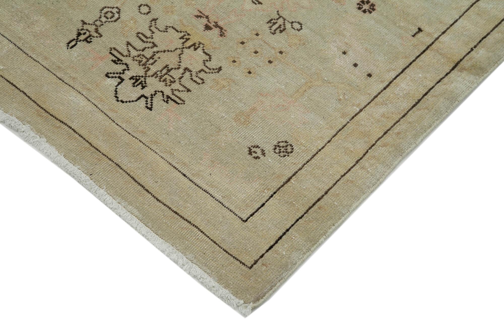 3 x 12 Beige Oushak Runner Rug - 3637