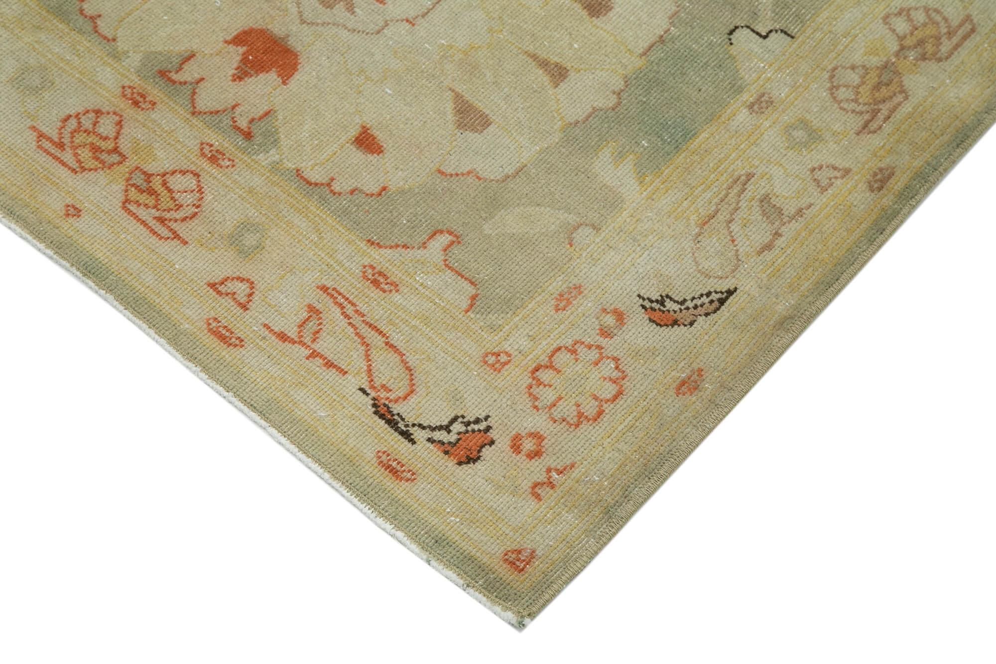 3 x 12 Beige Oushak Runner Rug - 3638