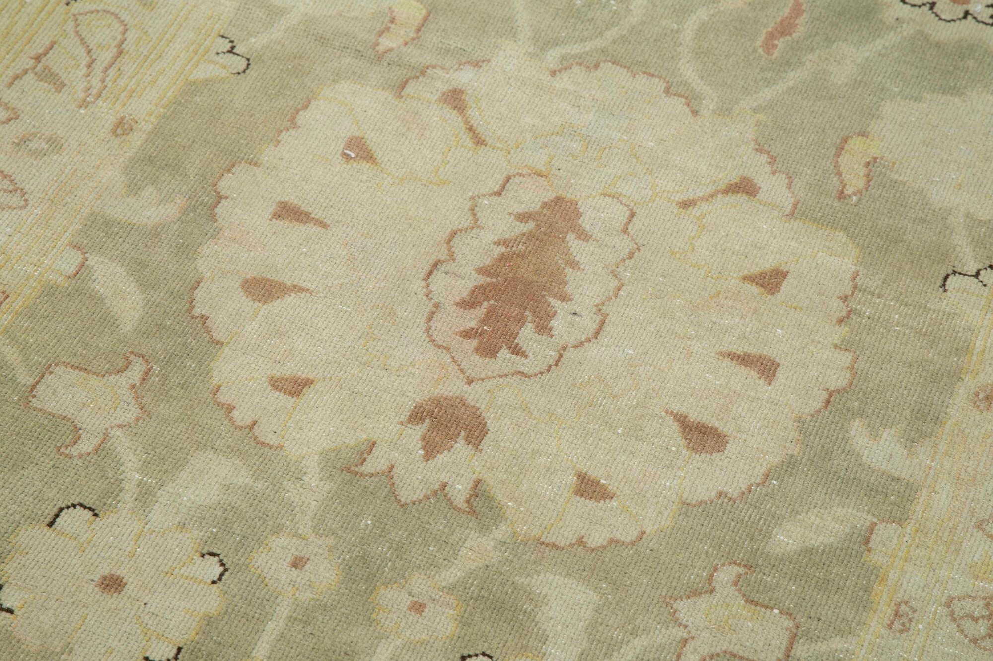 3 x 12 Beige Oushak Runner Rug - 3638