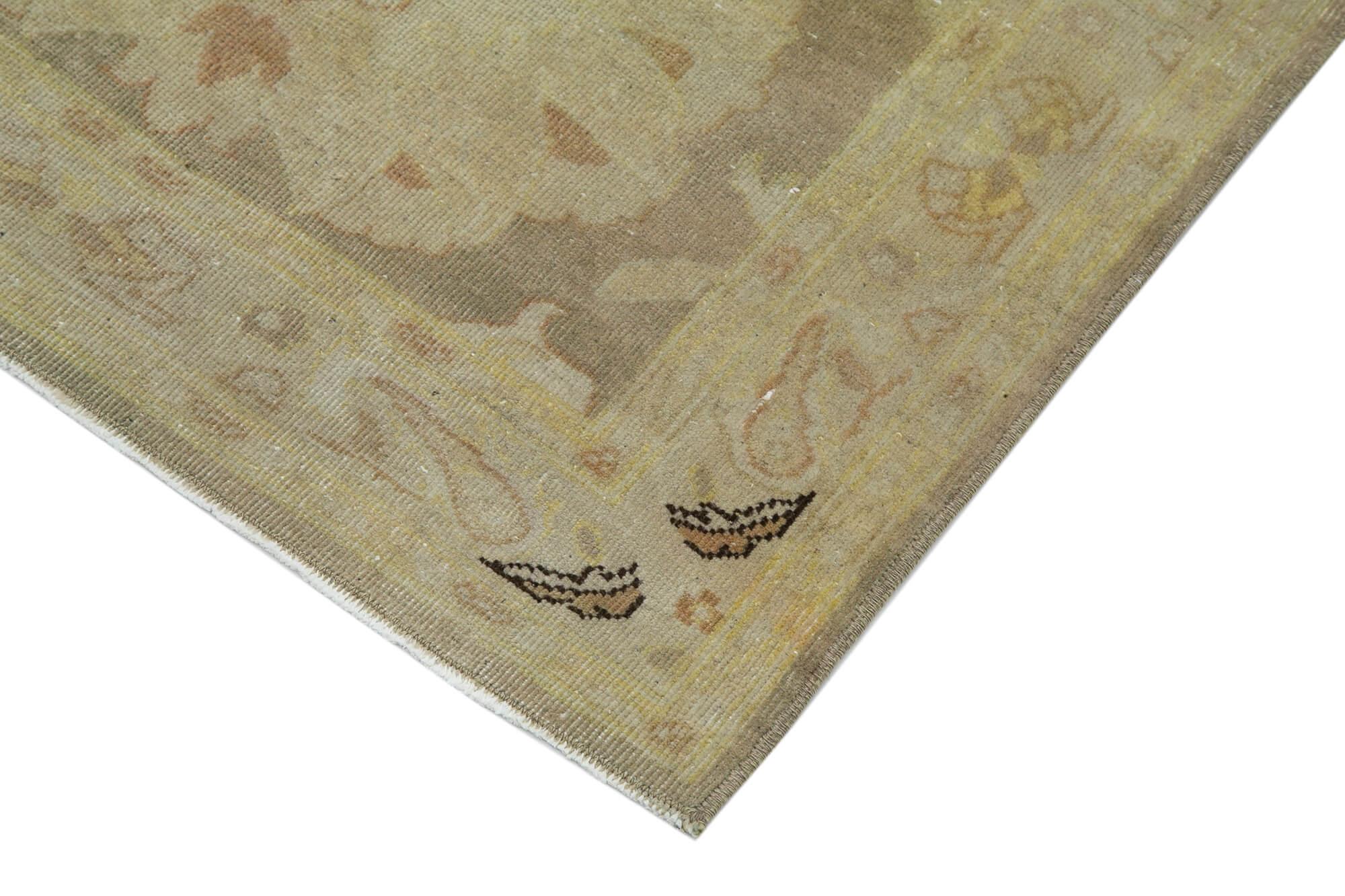 3 x 12 Beige Oushak Runner Rug - 3639