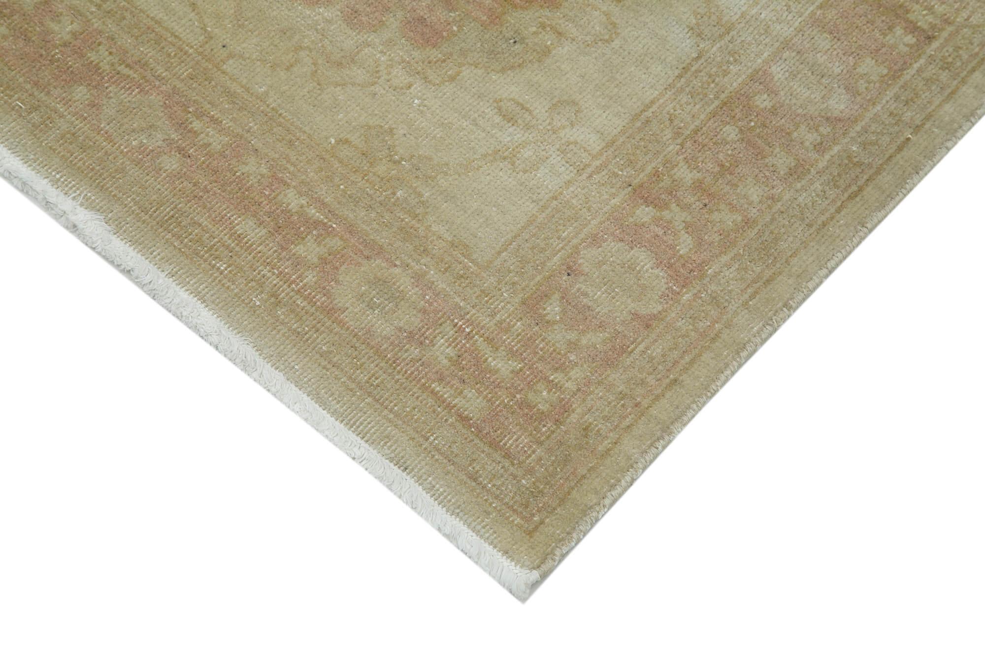 2 x 13 Beige Oushak Runner Rug - 3642