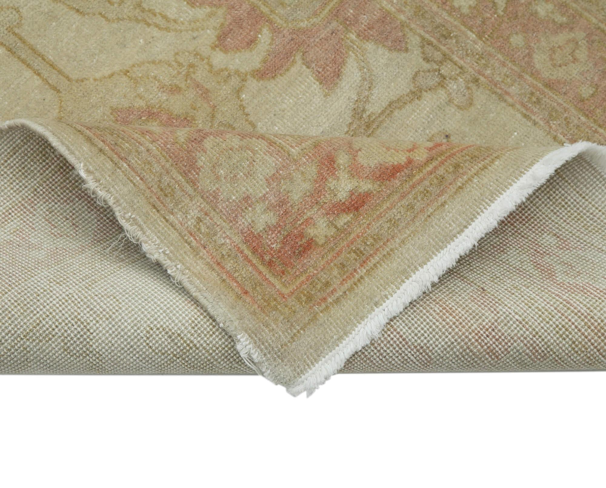 2 x 13 Beige Oushak Runner Rug - 3642