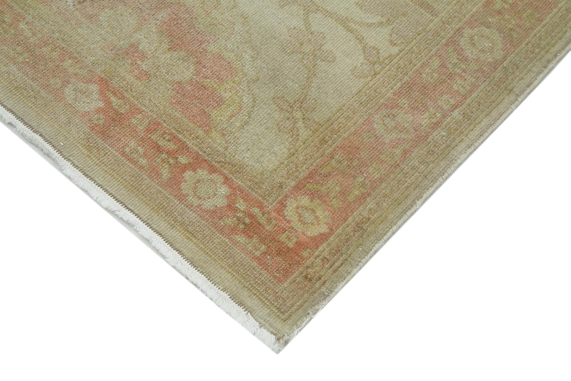 3 x 14 Beige Oushak Runner Rug - 3646