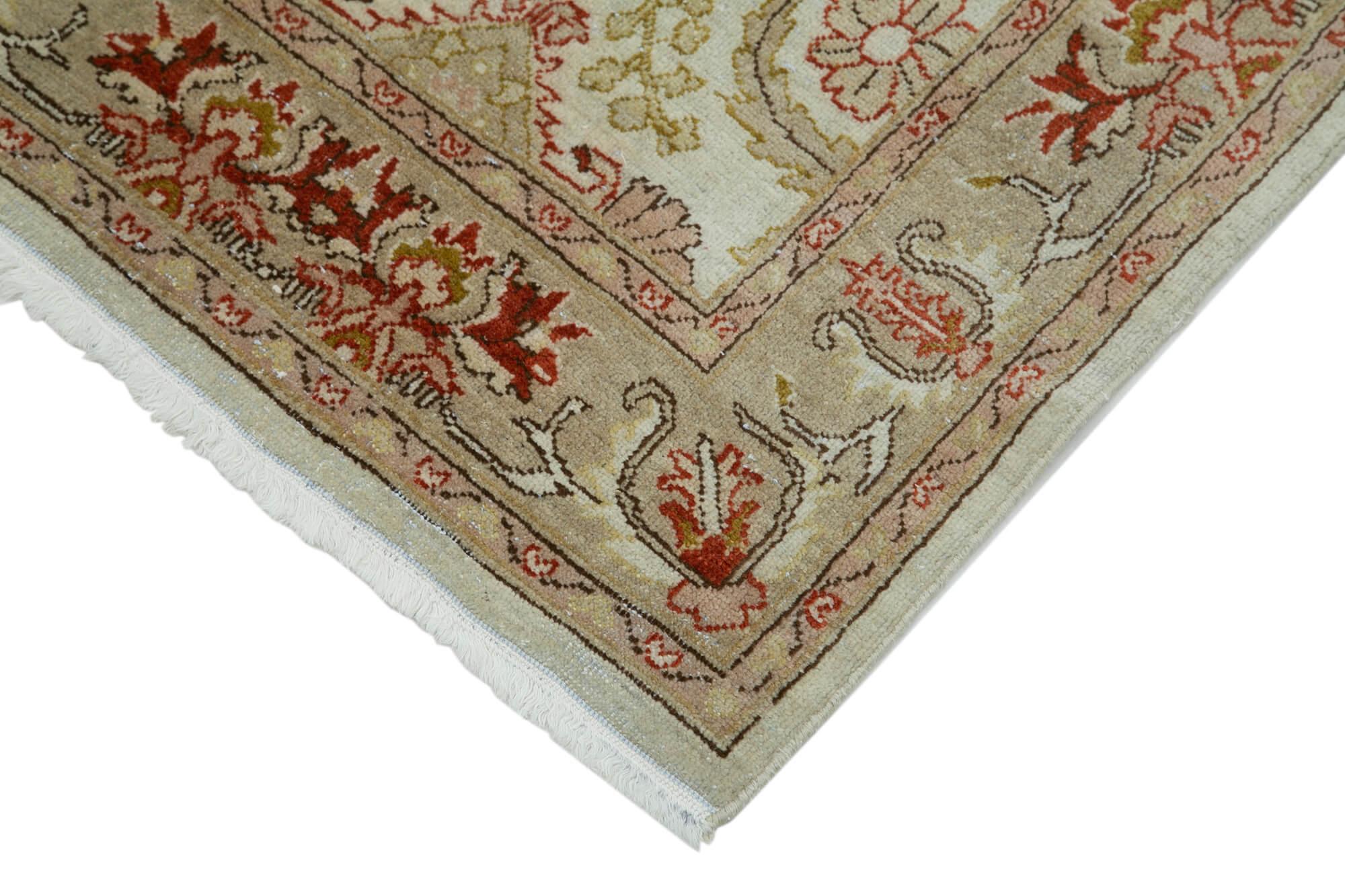 2 x 14 Beige Oushak Runner Rug - 3648