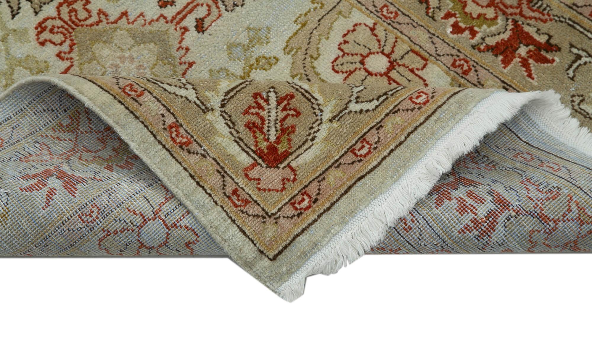 2 x 14 Beige Oushak Runner Rug - 3648