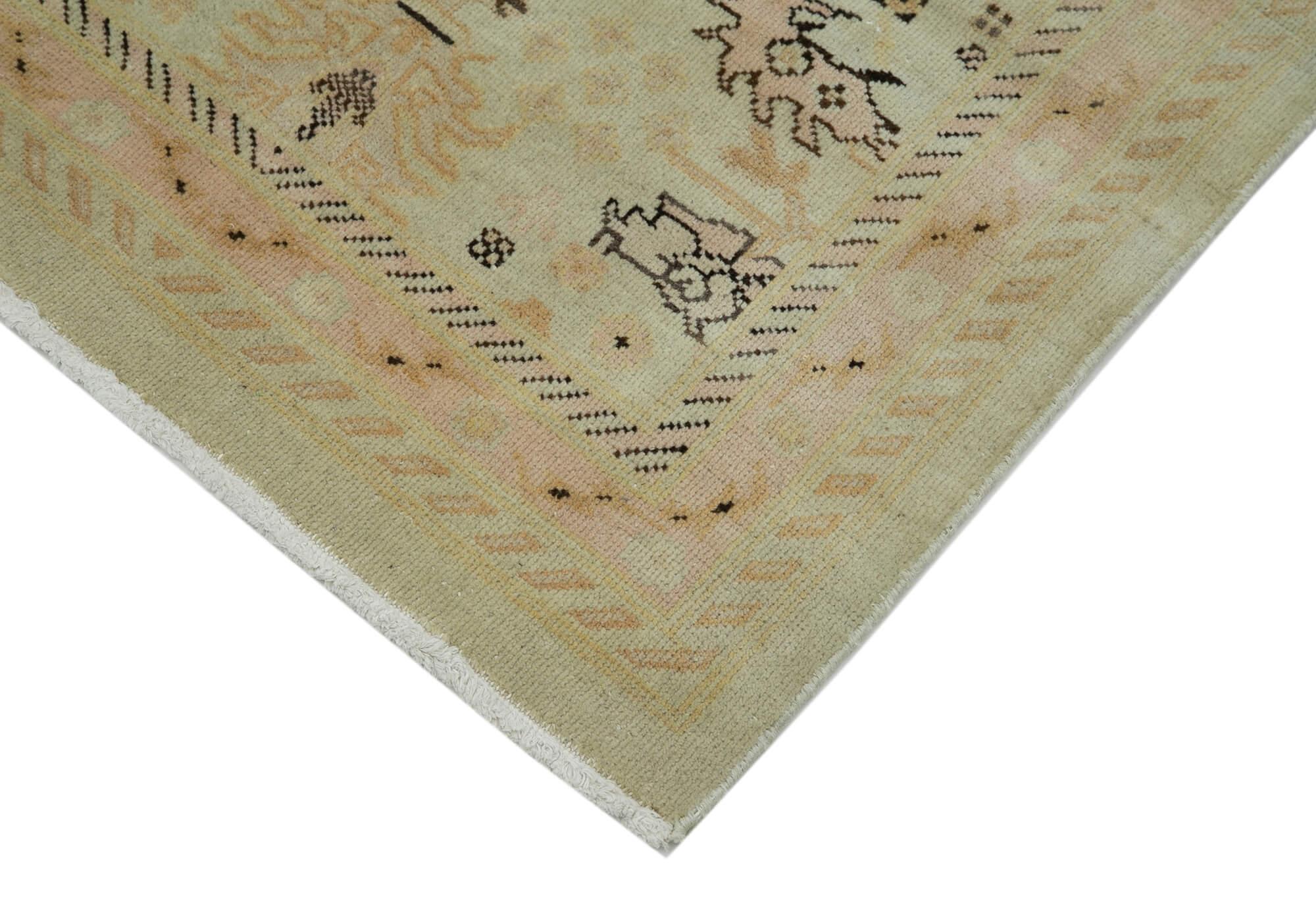 3 x 10 Beige Oushak Runner Rug - 3654