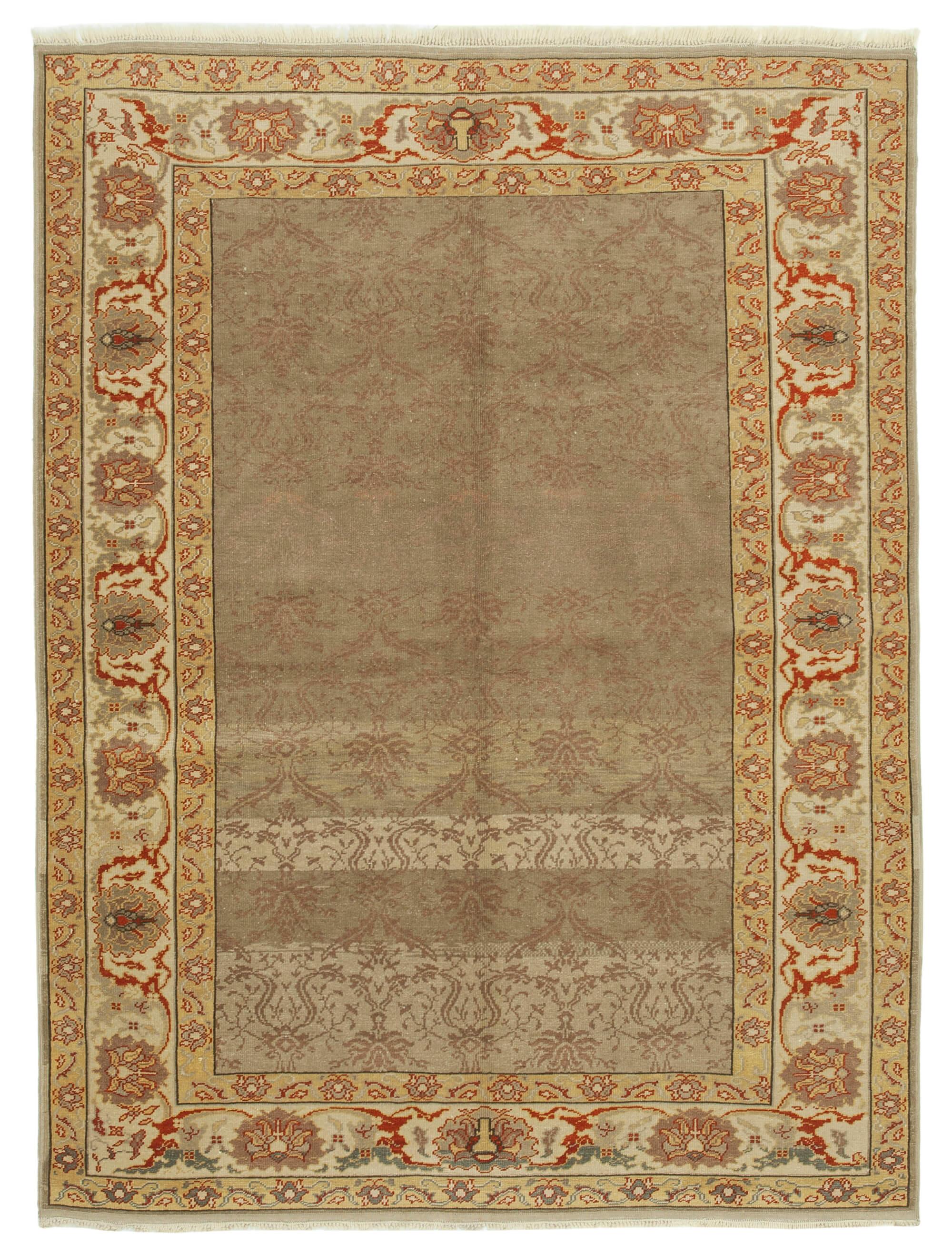 6 x 8 Brown Oushak Rug - 3655