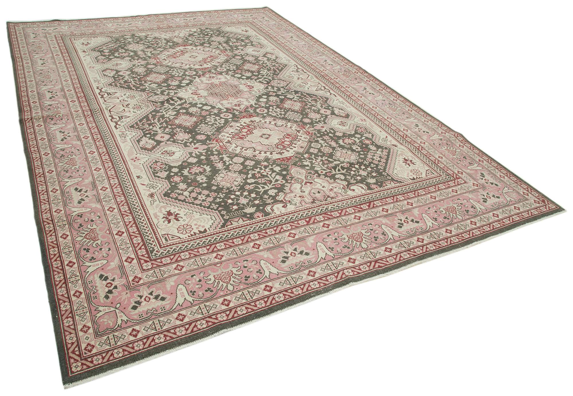 8 x 11 Beige Oushak Rug - 3658