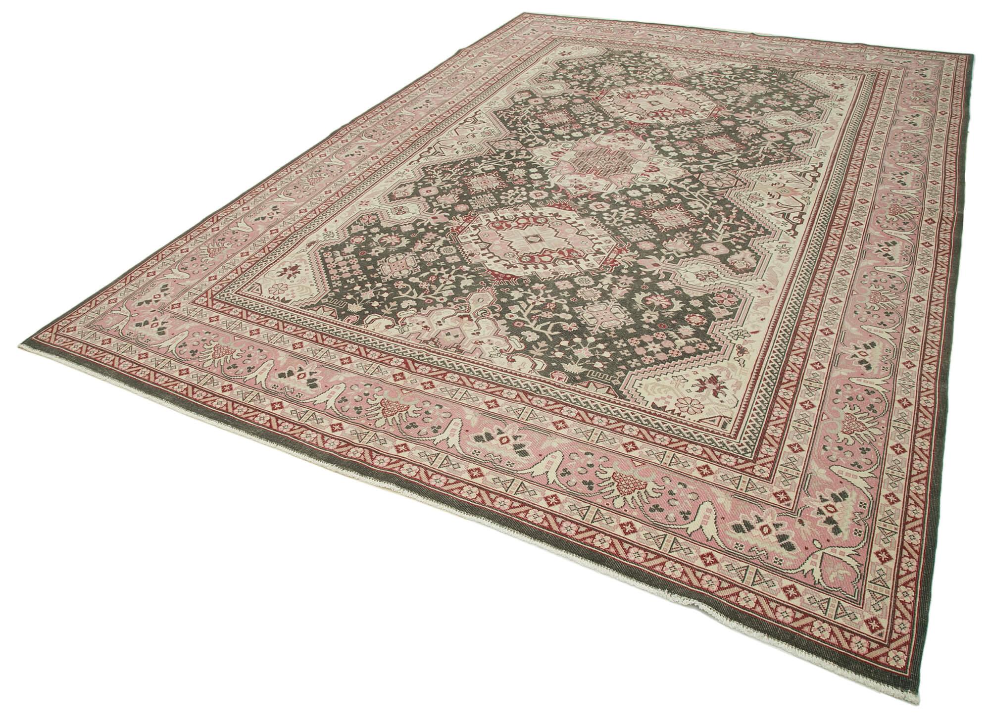 8 x 11 Beige Oushak Rug - 3658