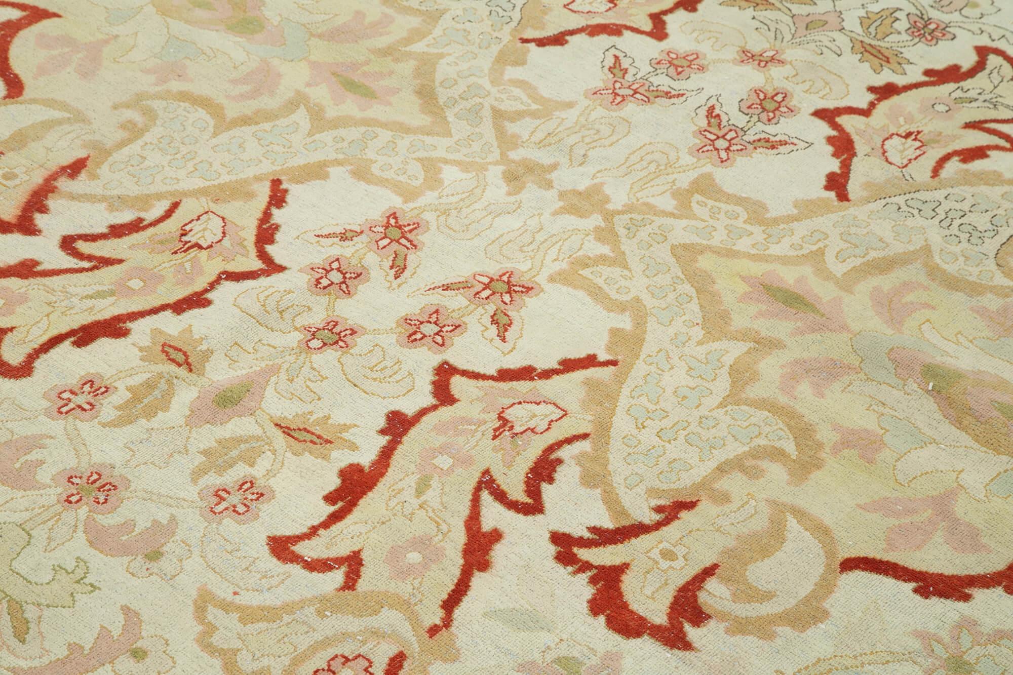 8 x 10 Beige Oushak Rug - 3661