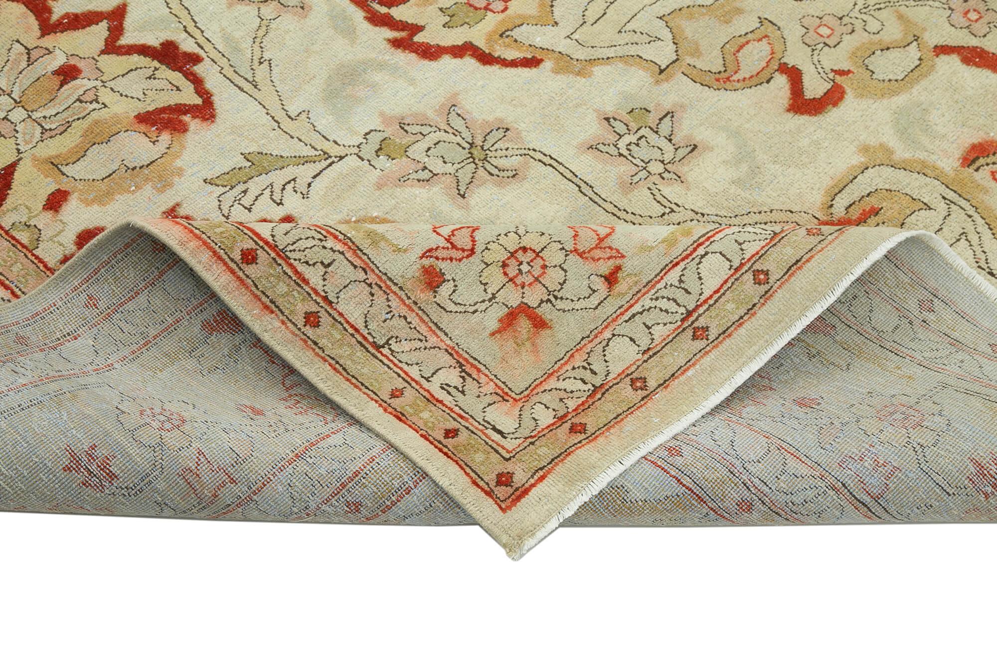 8 x 10 Beige Oushak Rug - 3661