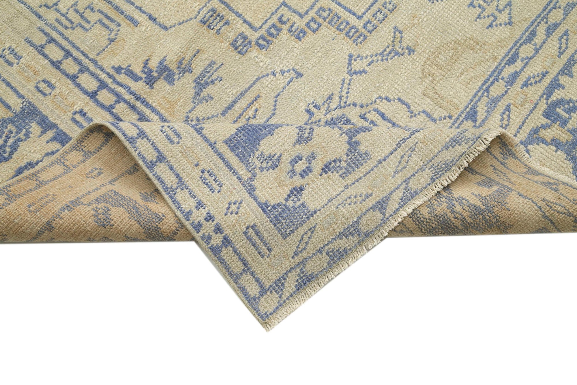 7 x 10 Beige Overdyed Rug - 3679