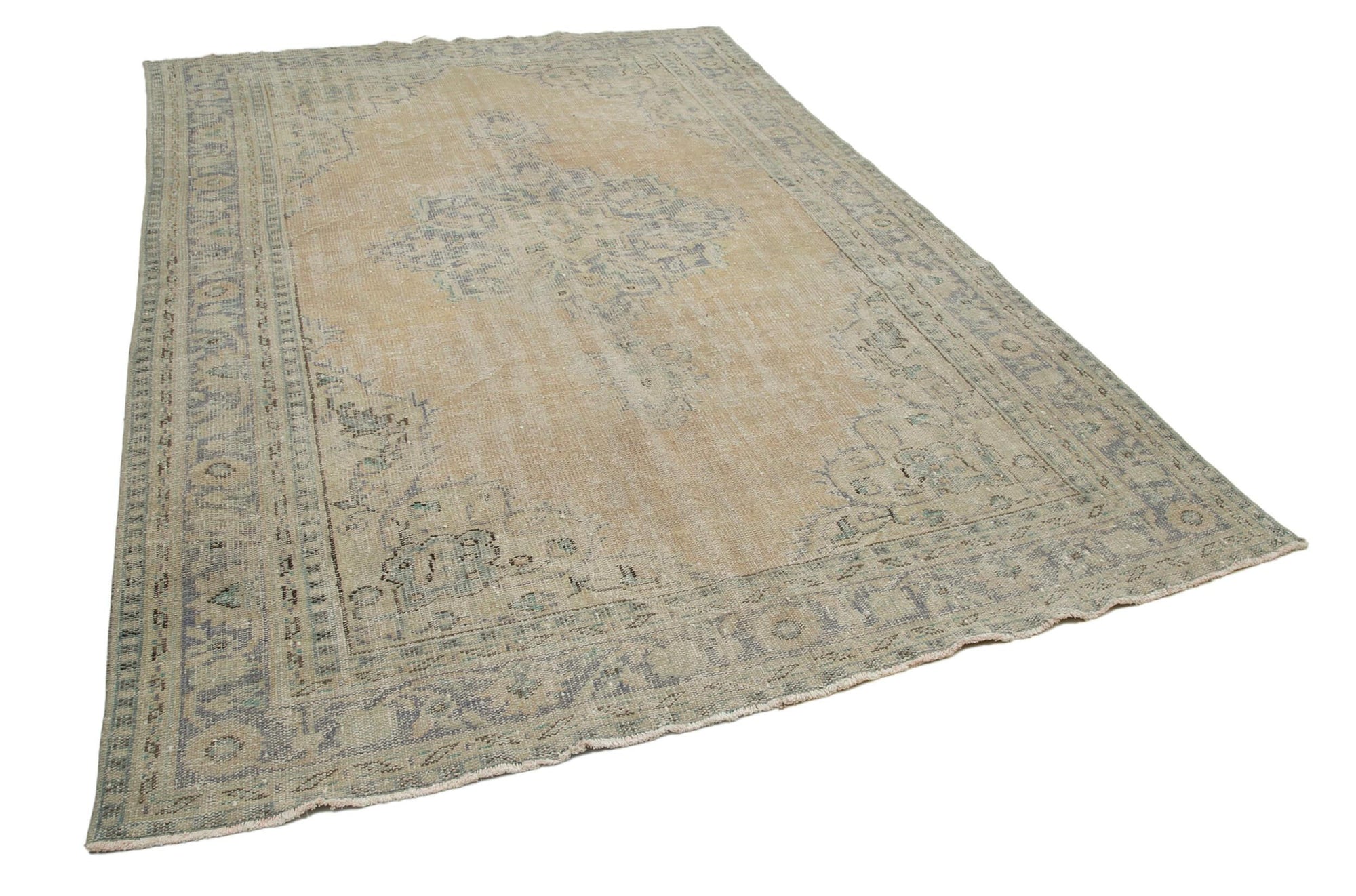 7 x 10 Beige Overdyed Rug - 3680