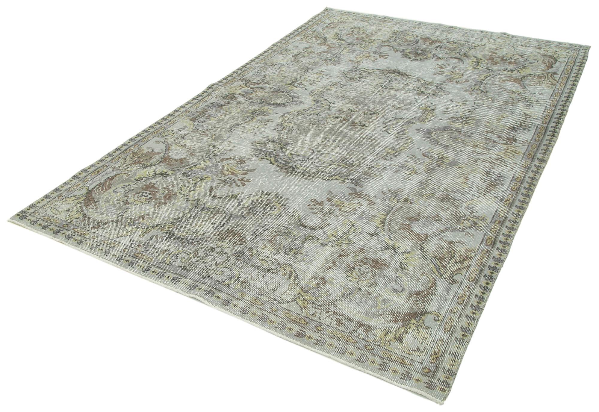 6 x 9 Blue Overdyed Rug - 3692