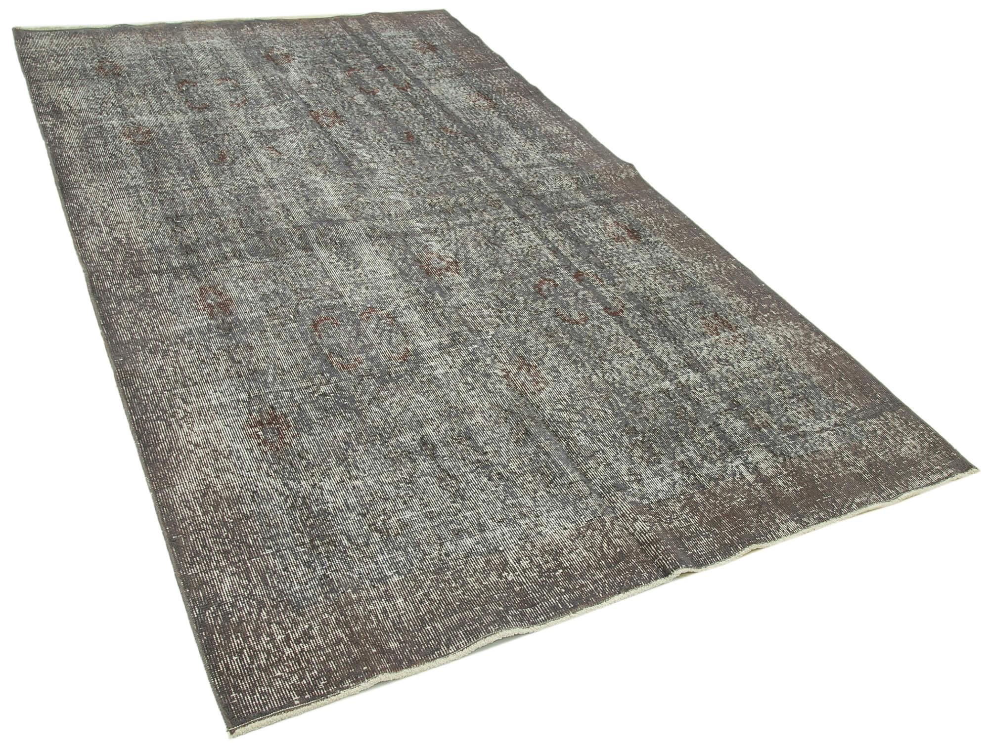 5 x 8 Grey Overdyed Rug - 3693