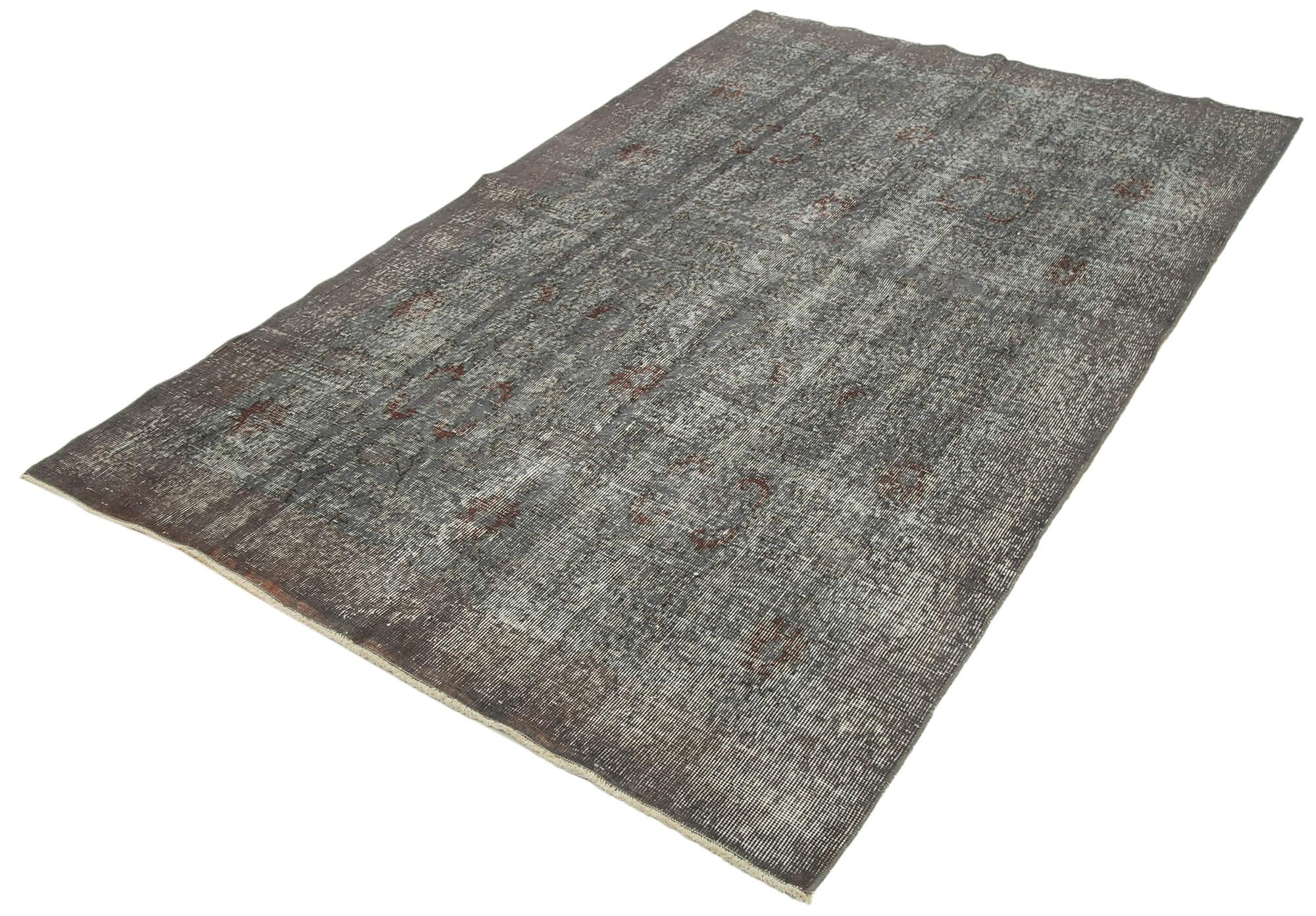 5 x 8 Grey Overdyed Rug - 3693